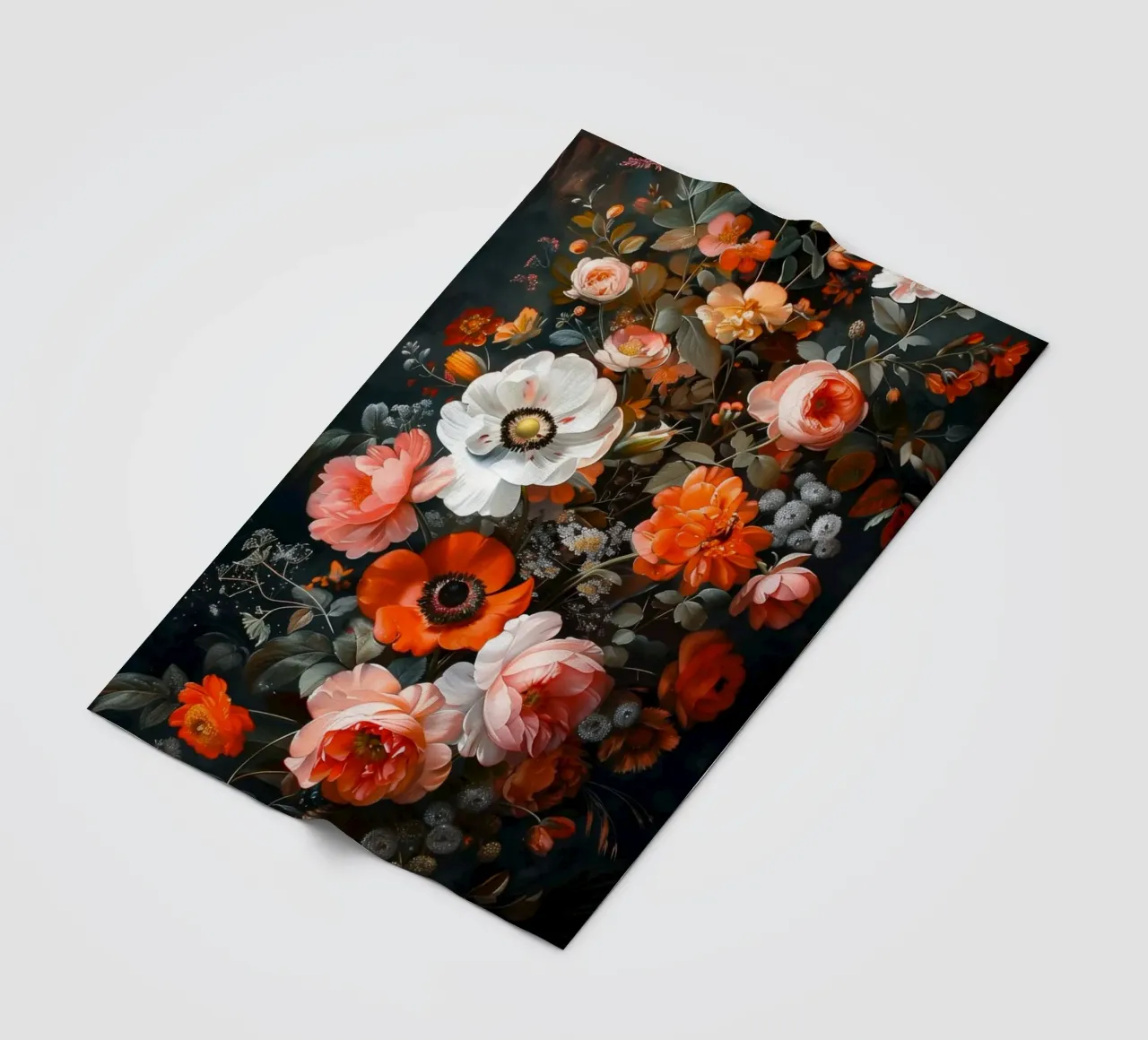 Una natura morta con fiori coperta in pile da Imagine