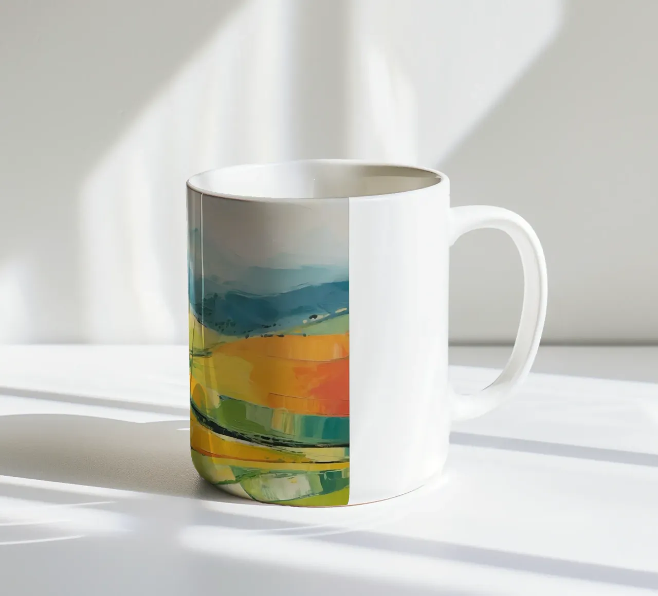 Paese delle colline tazza in ceramica da Imagine