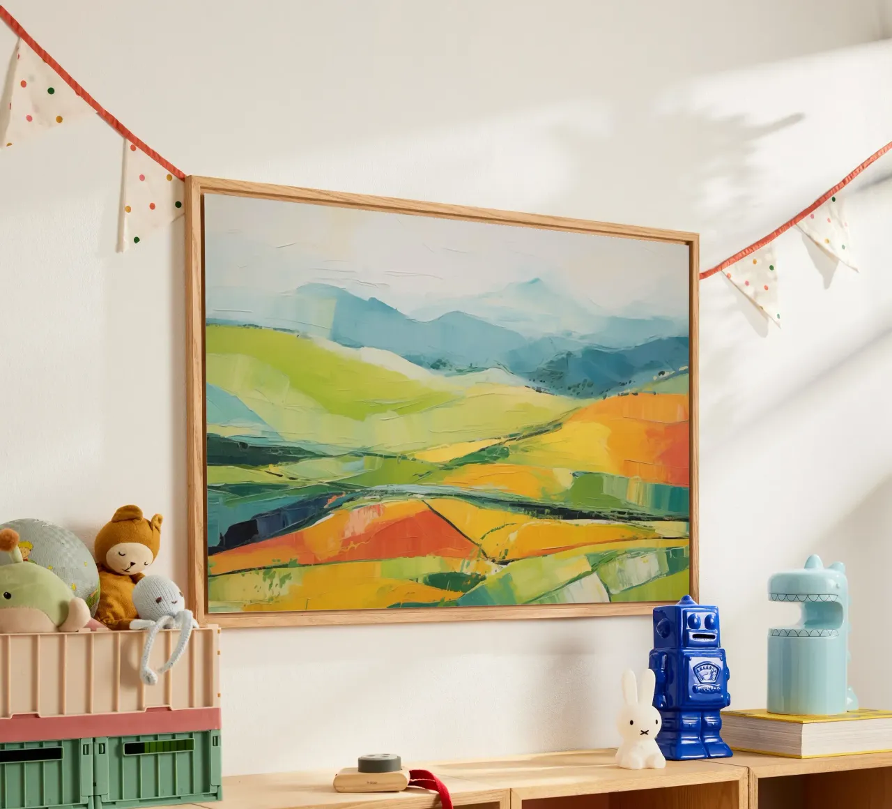 Paese delle colline plexiglass da Imagine