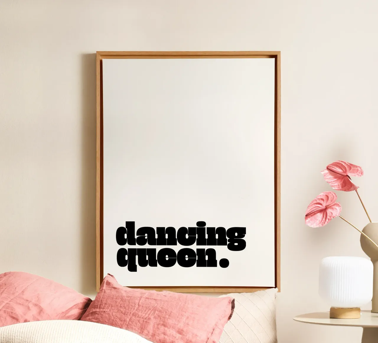 dancing queen canvas met Baklijst van be.