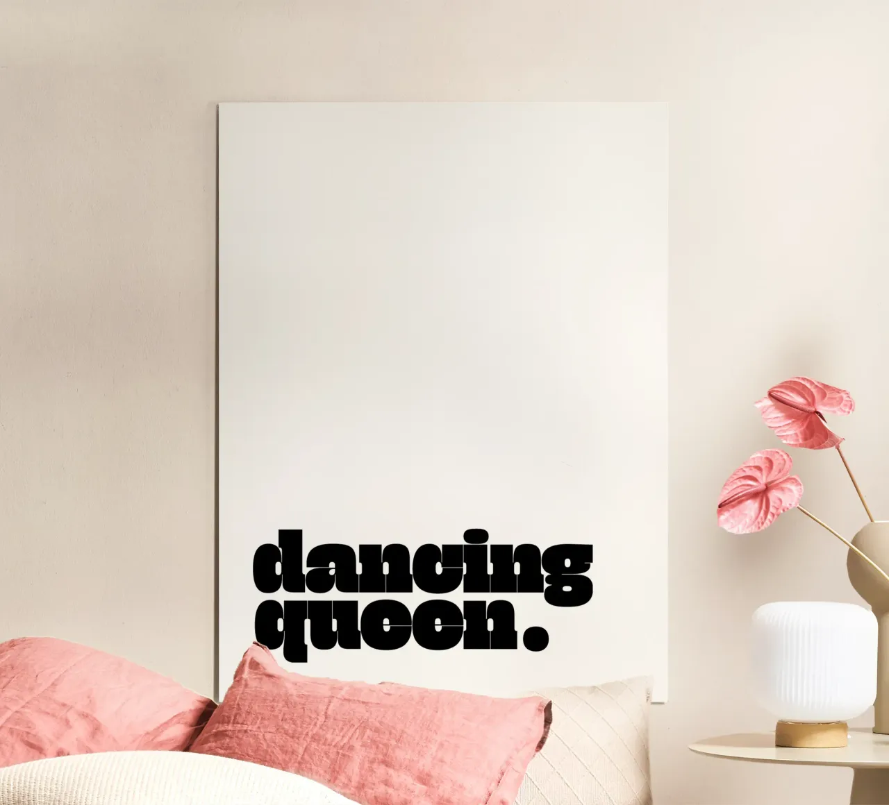 dancing queen poster con telaio in plastica da be.