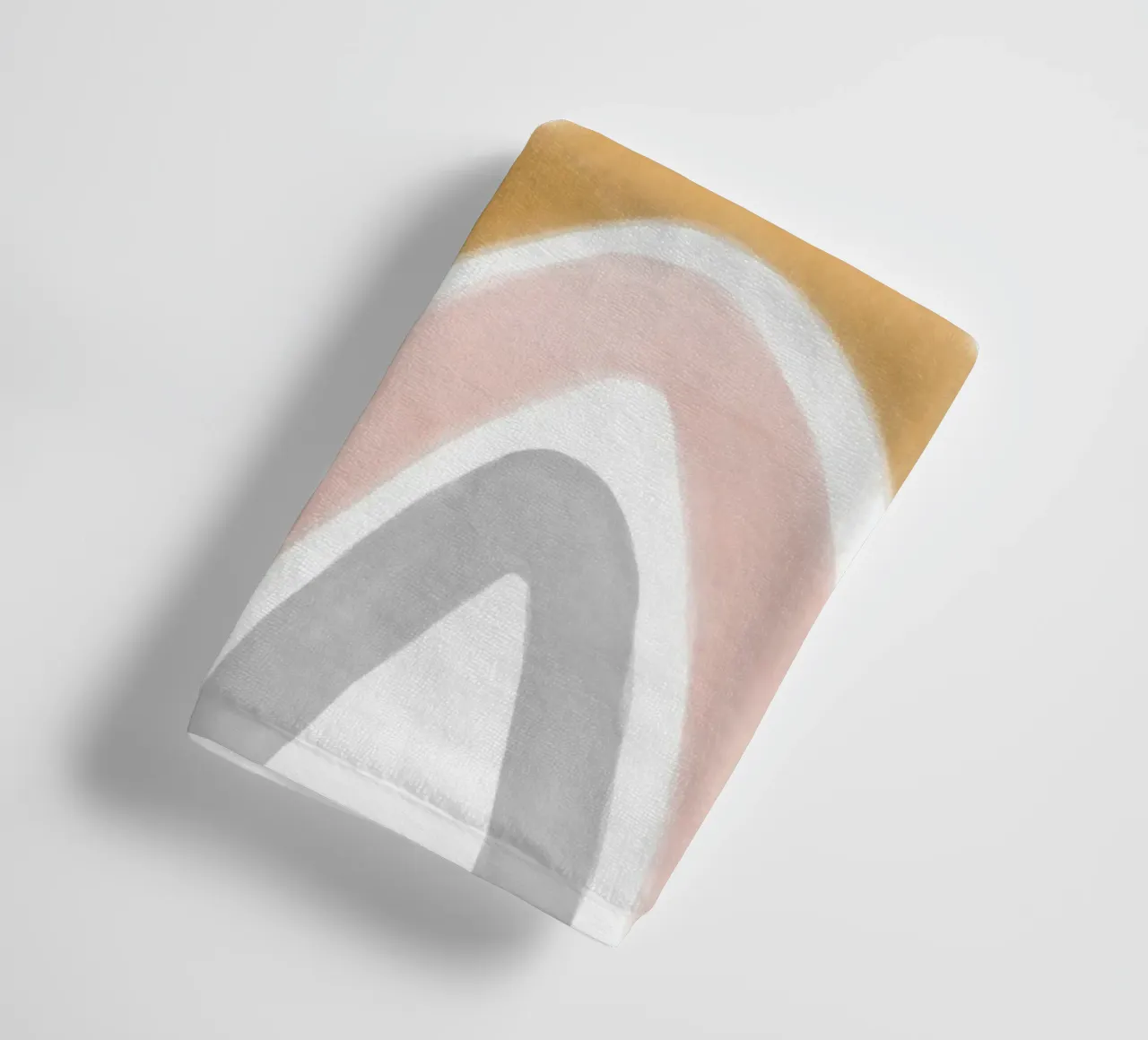 2 arcs-en-ciel dans des tons chauds serviette de bain de NouveauPrints