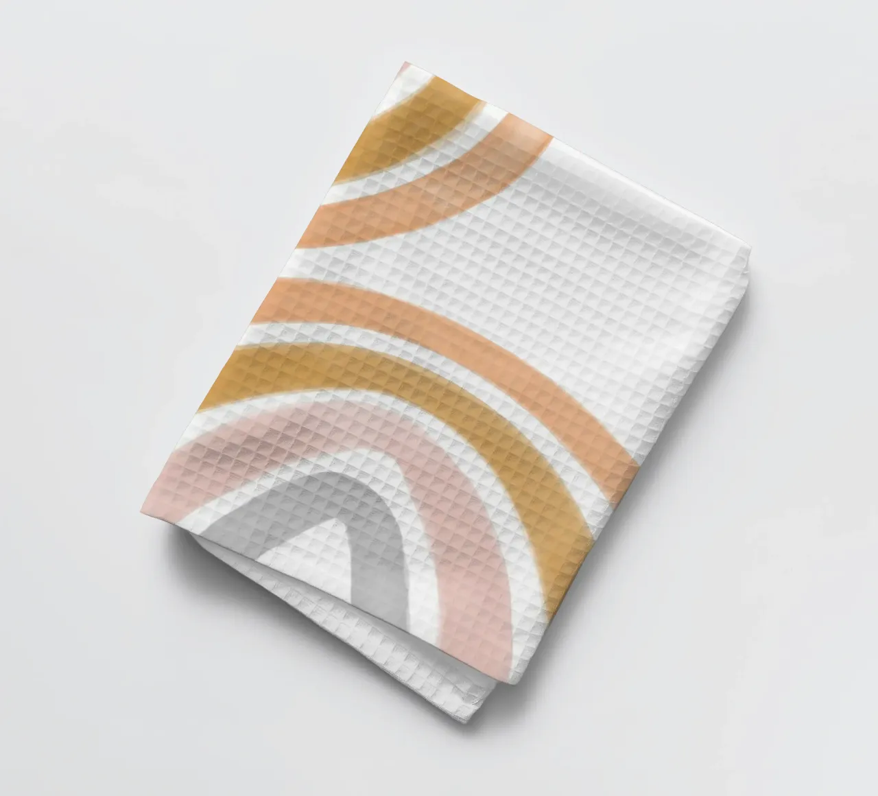 2 arcs-en-ciel dans des tons chauds torchon de NouveauPrints