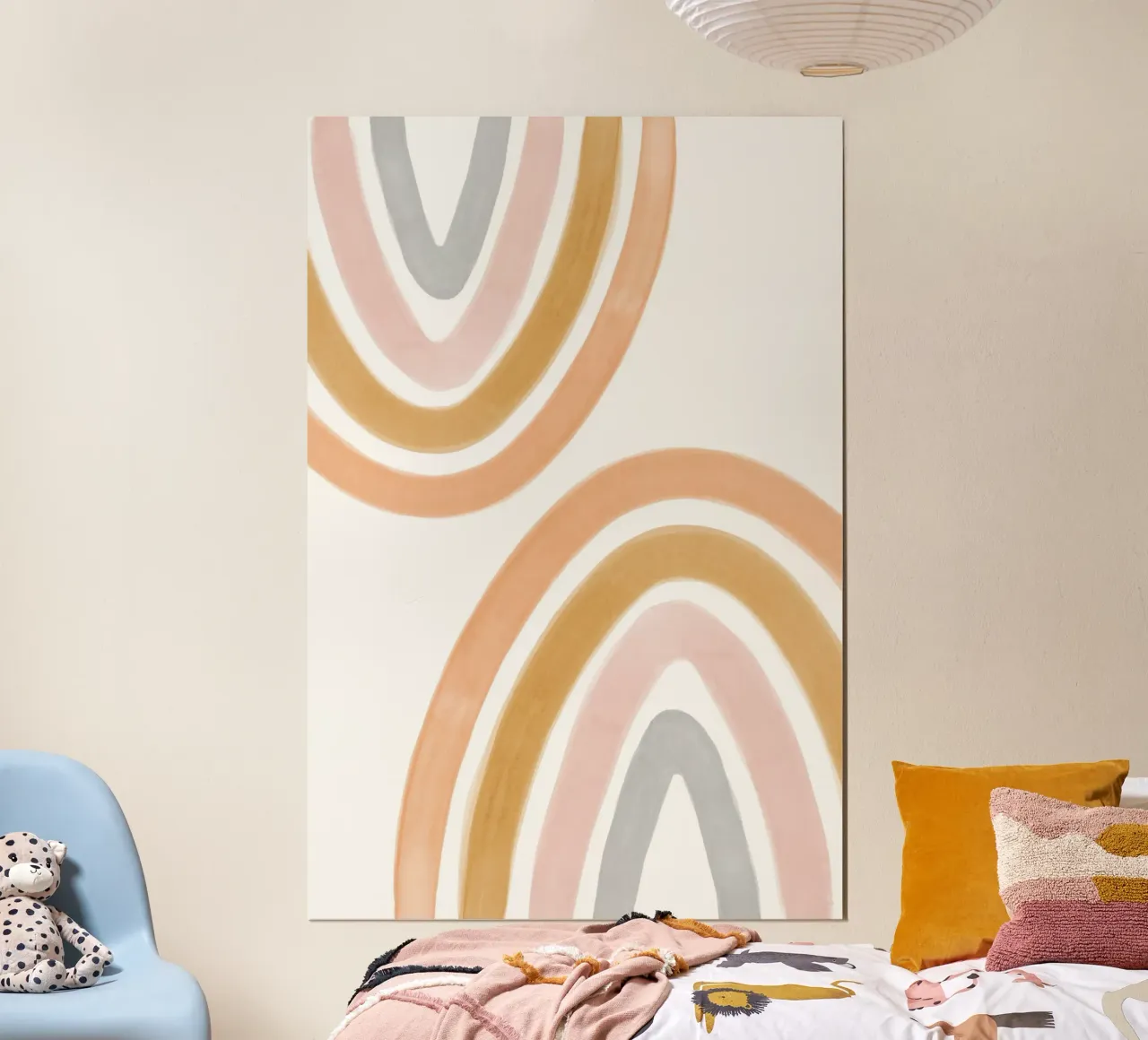 2 arcs-en-ciel dans des tons chauds hahnemühle de NouveauPrints