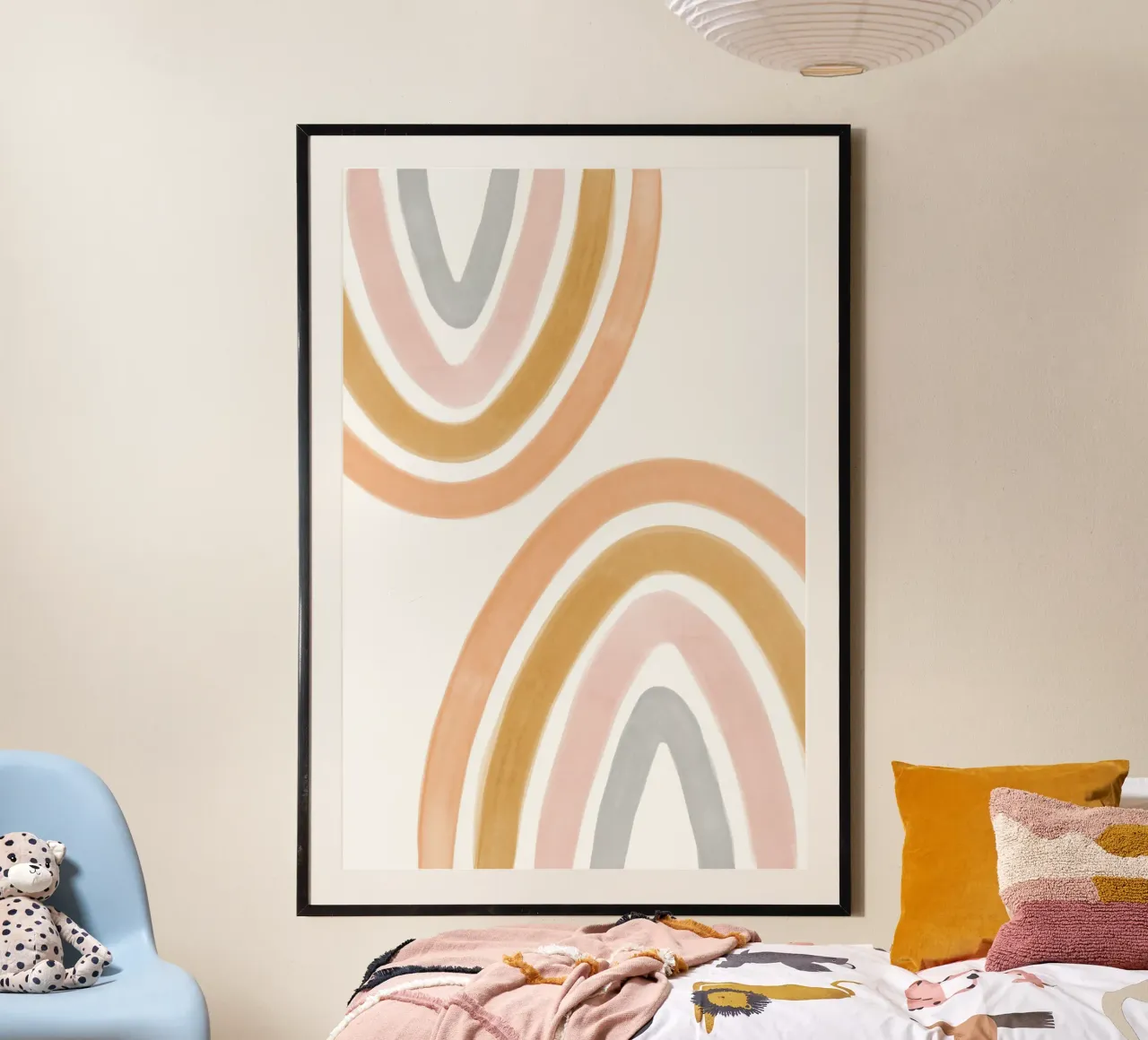 2 arcs-en-ciel dans des tons chauds hahnemühle de NouveauPrints