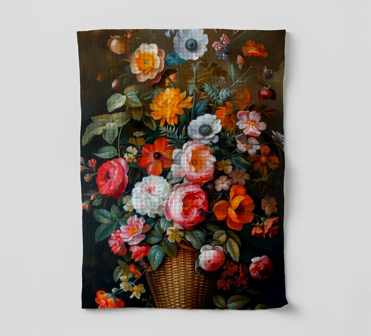 Une nature morte avec des fleurs torchon de Imagine