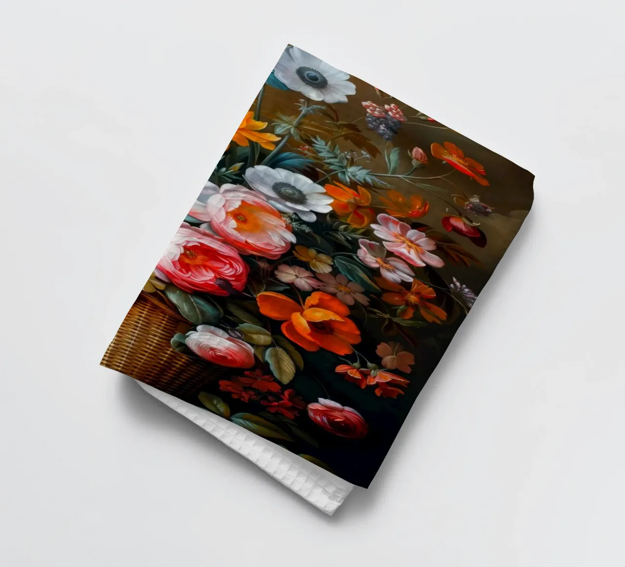 Une nature morte avec des fleurs torchon de Imagine