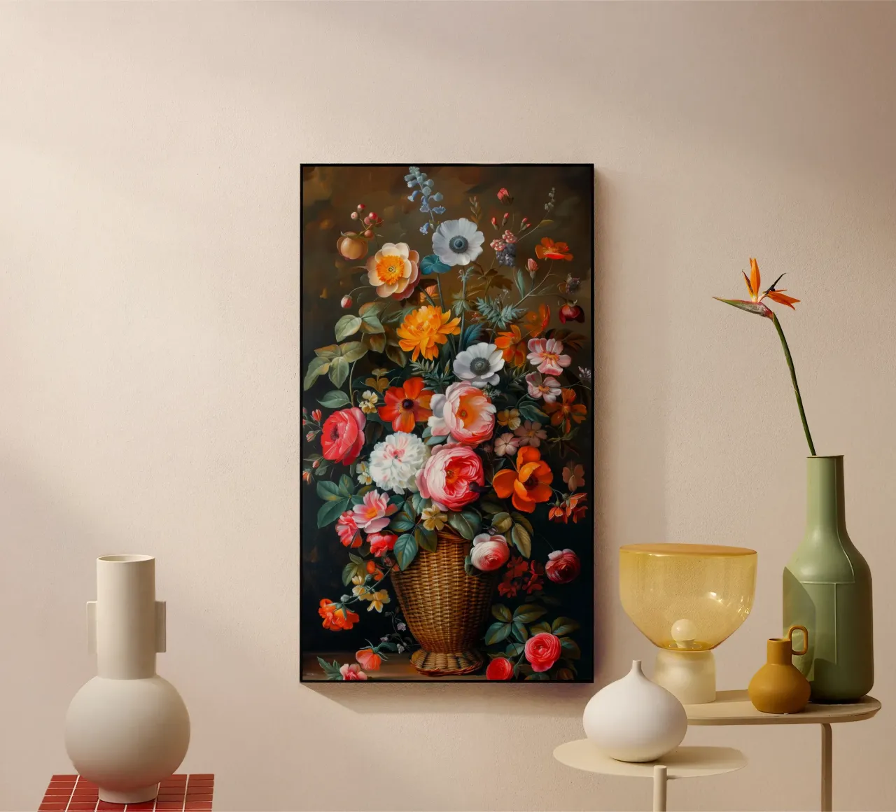 Ein Stillleben mit Blumen Acryl-Glas von Imagine