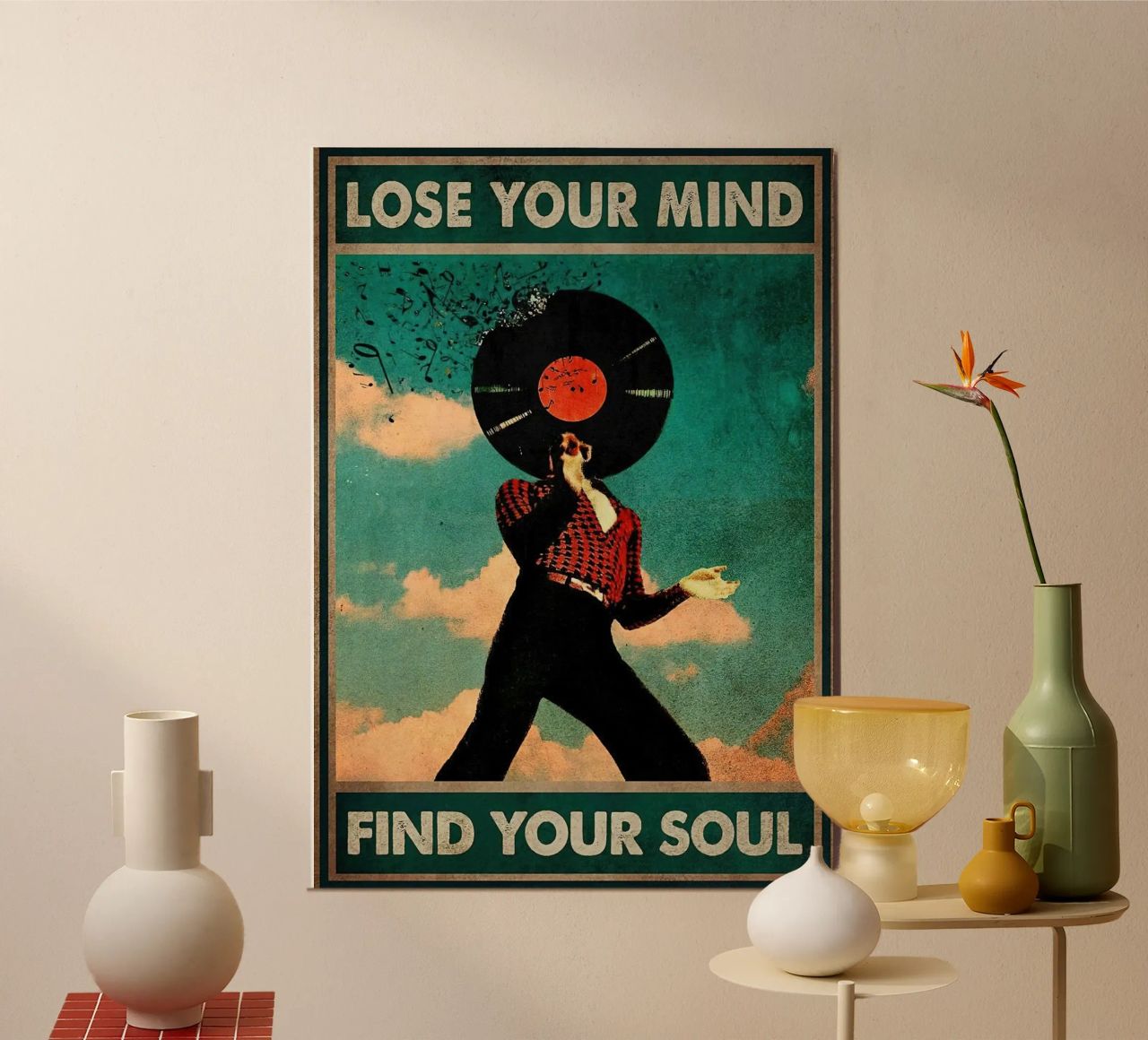 Vinyl Man – Lose Your Mind, Find Your Soul poster by Aaronshop