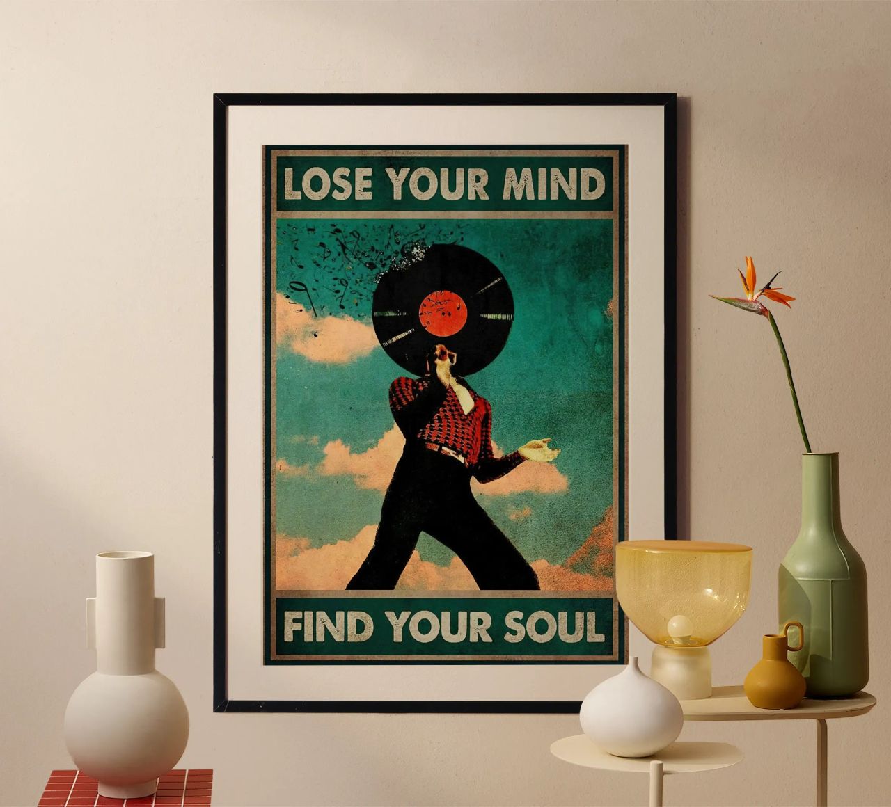 Vinyl Man – Lose Your Mind, Find Your Soul poster by Aaronshop