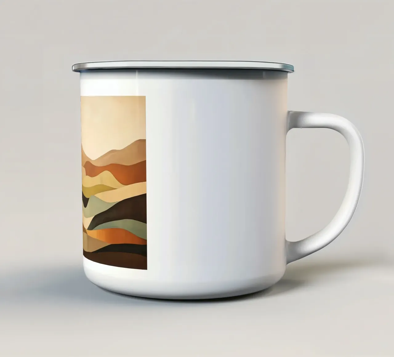 Paesaggio collinare tazza in smalto da Imagine