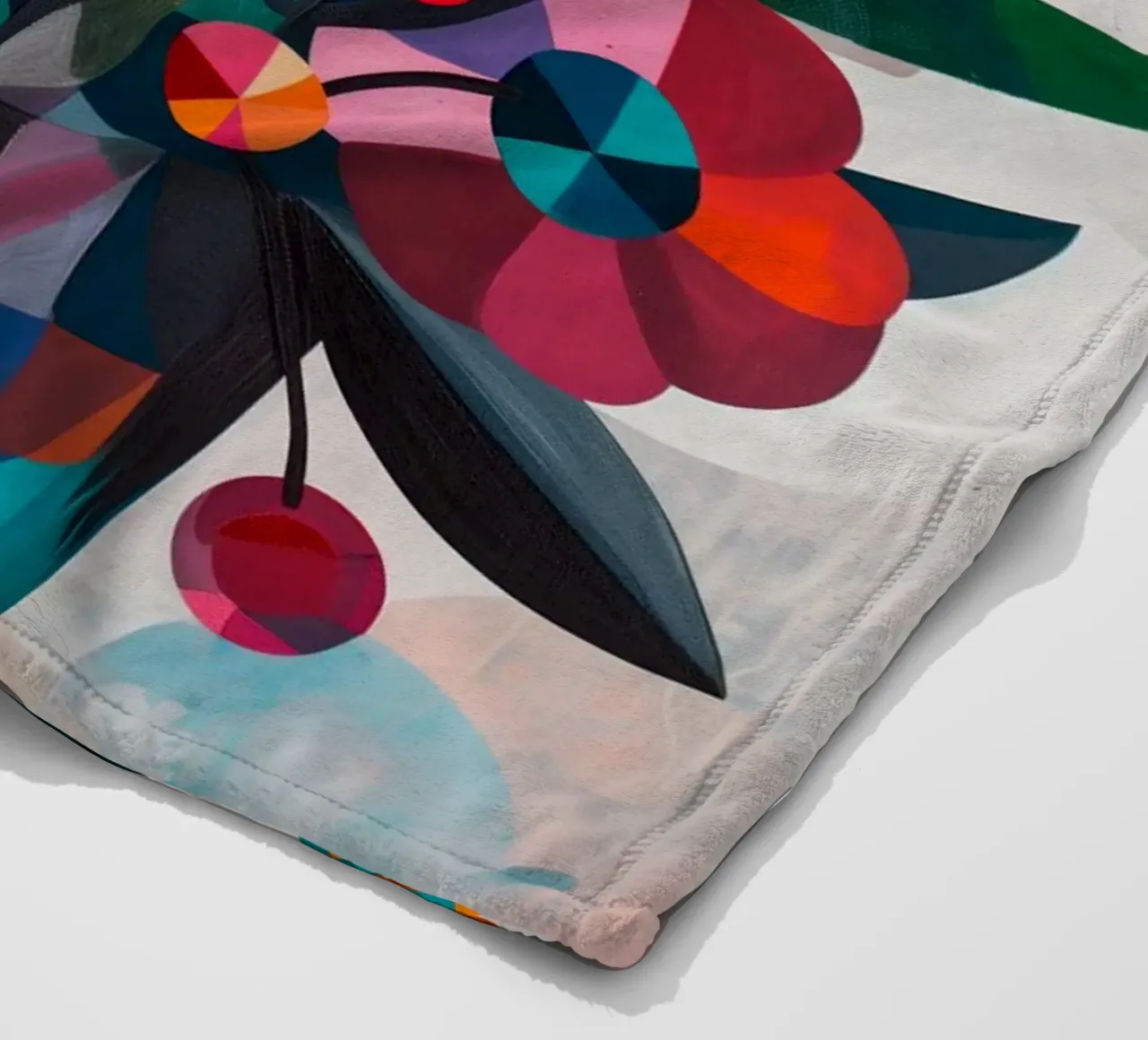 Fiori colorati coperta in pile da Imagine