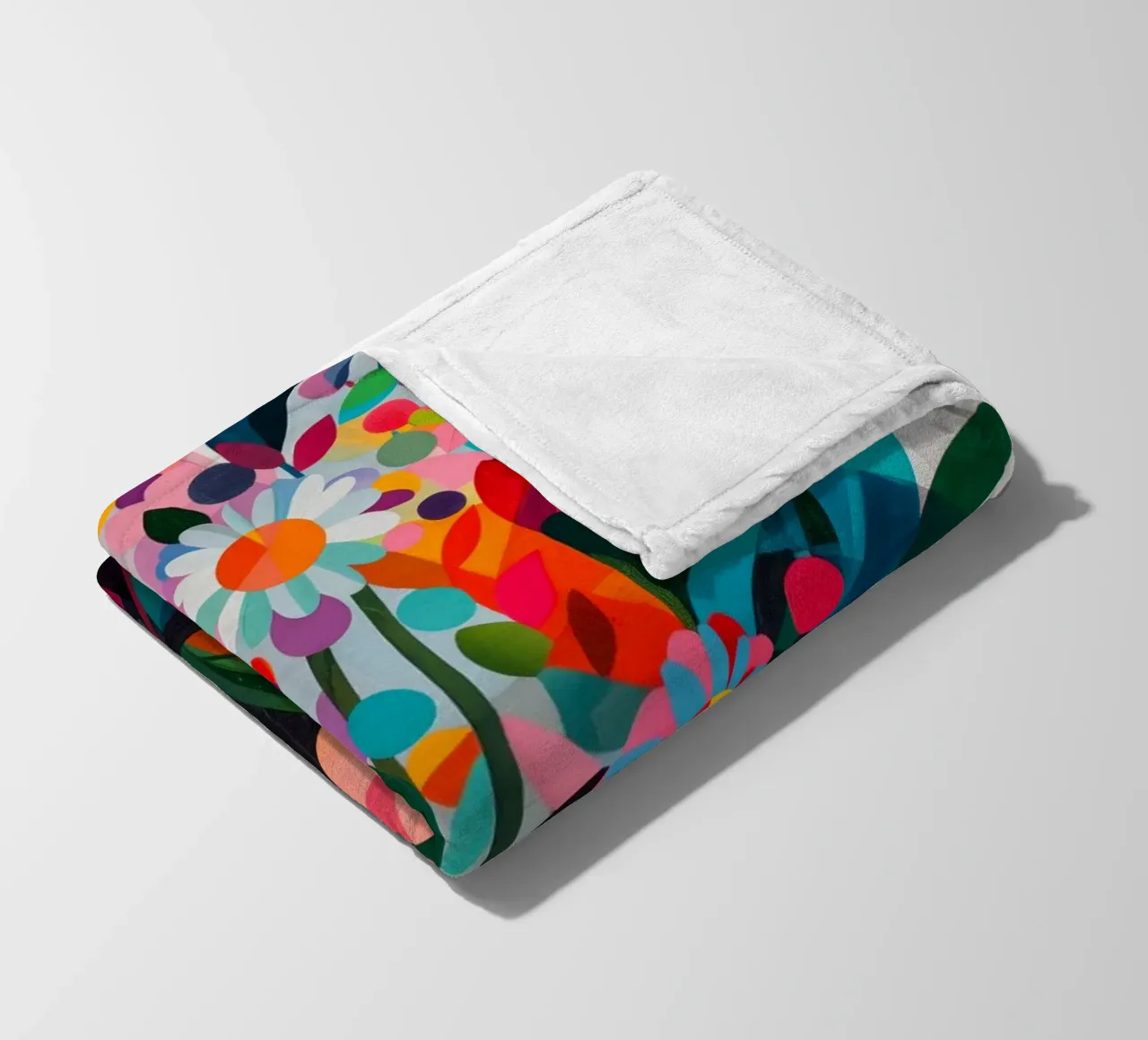 Fiori colorati coperta in pile da Imagine