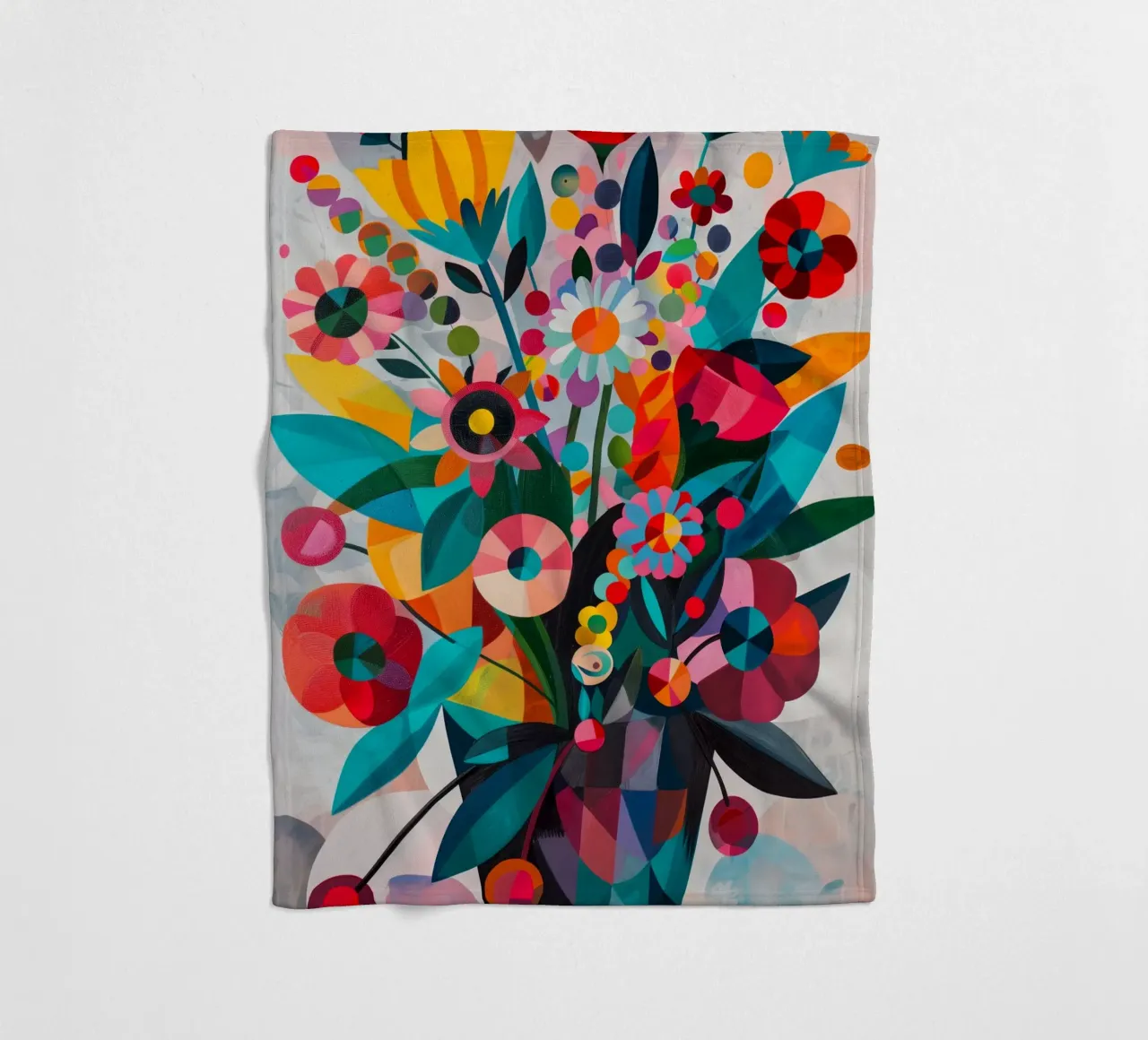Fiori colorati coperta in pile da Imagine