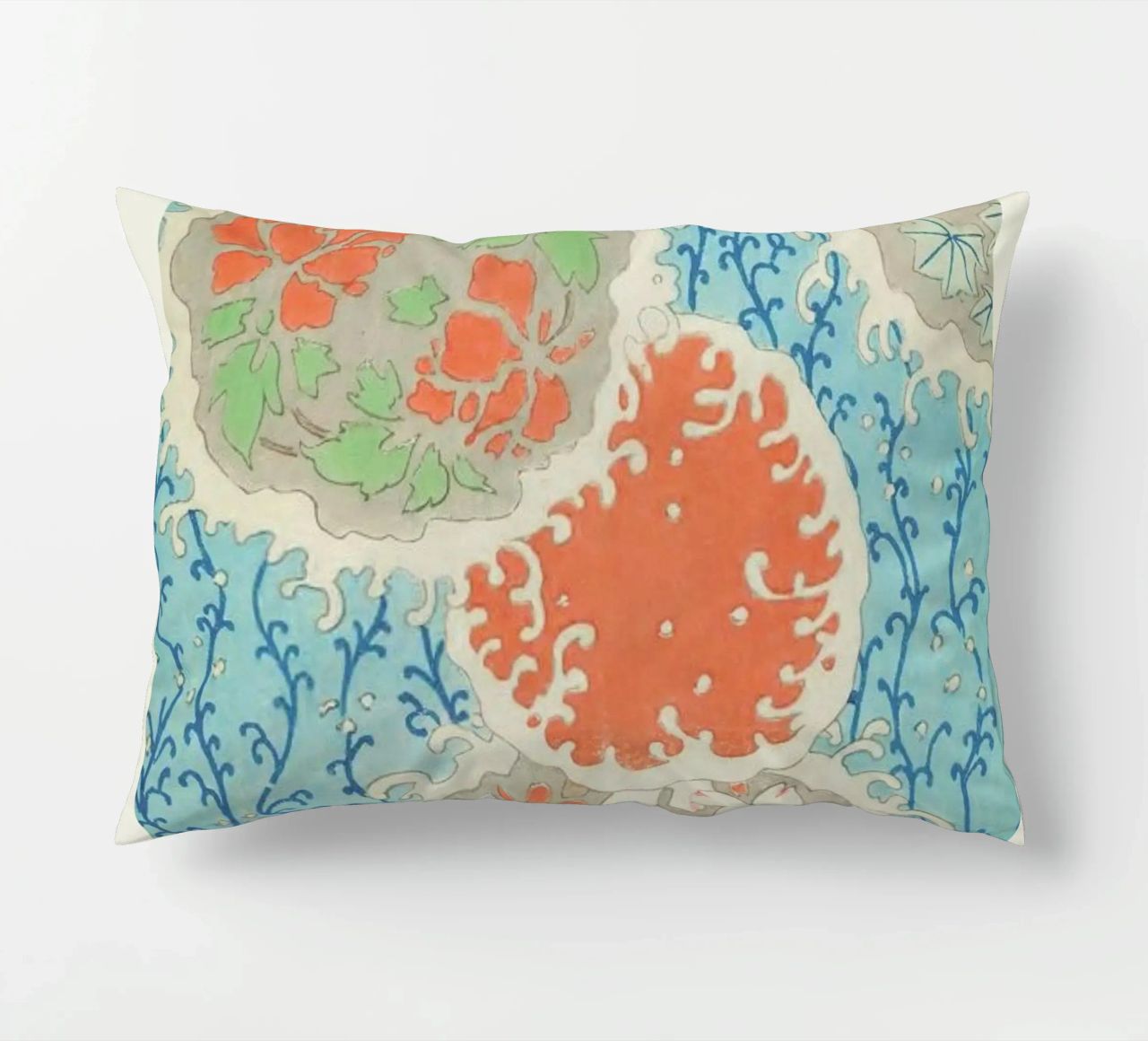 Shin-Bijutsukai - Float decorative cushion by Vintage by JUNIQE
