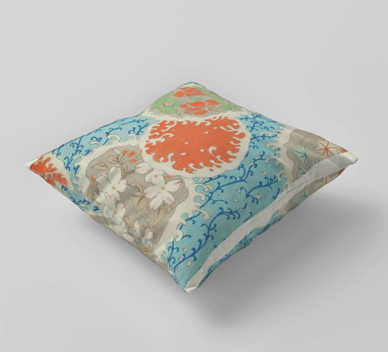 Shin-Bijutsukai - Float decorative cushion by Vintage by JUNIQE