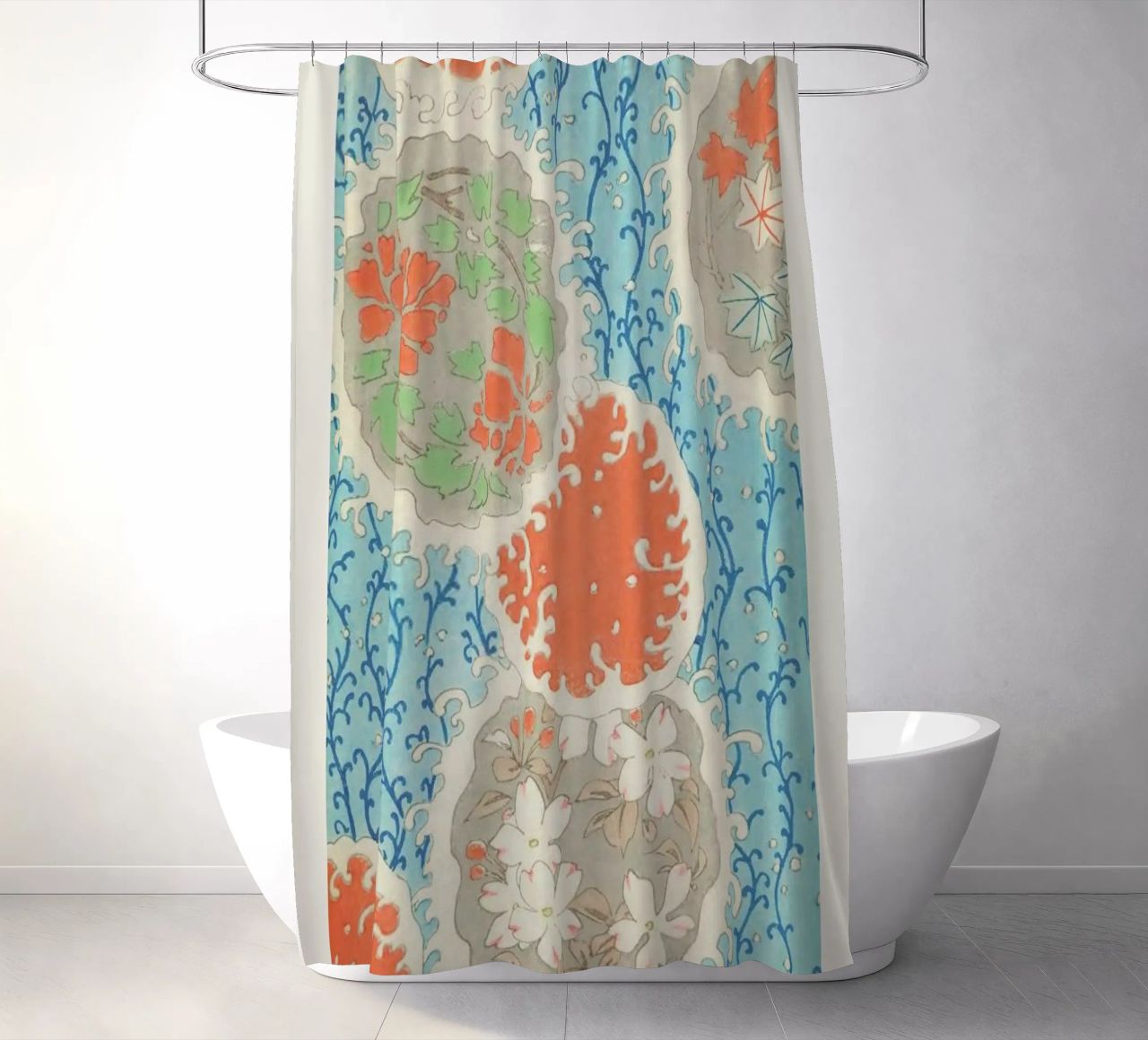 Shin-Bijutsukai - Float cortina de baño de Vintage by JUNIQE