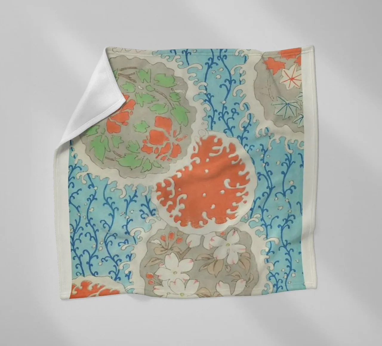 Shin-Bijutsukai - Float fleece blanket by Vintage by JUNIQE
