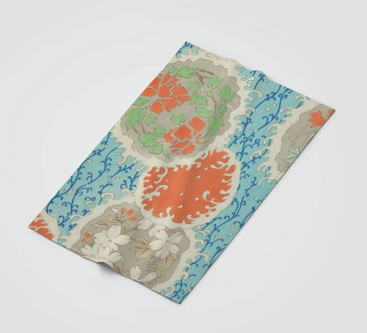 Shin-Bijutsukai - Float fleece blanket by Vintage by JUNIQE