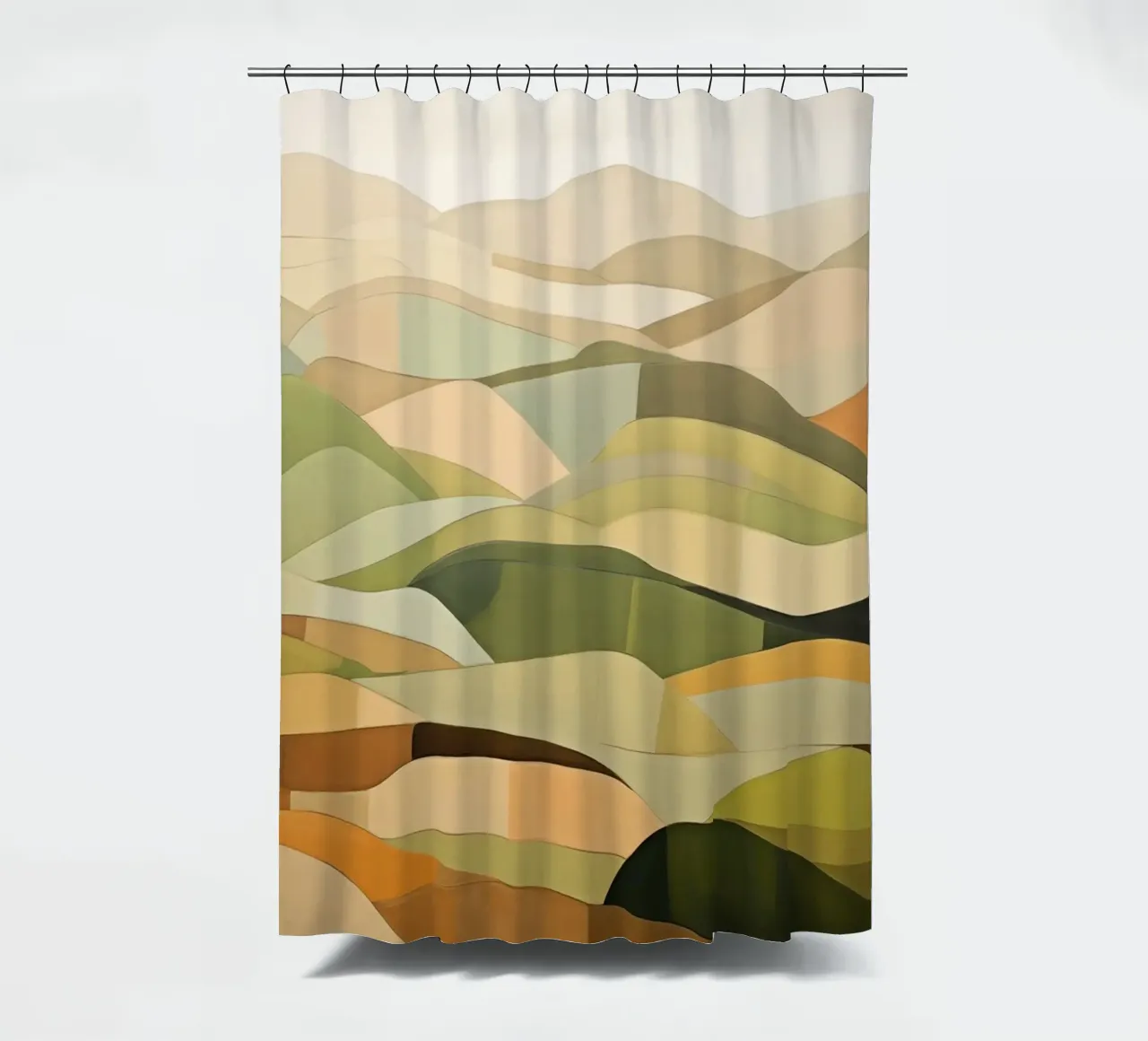 Mountain landscape shower curtain by Imagine