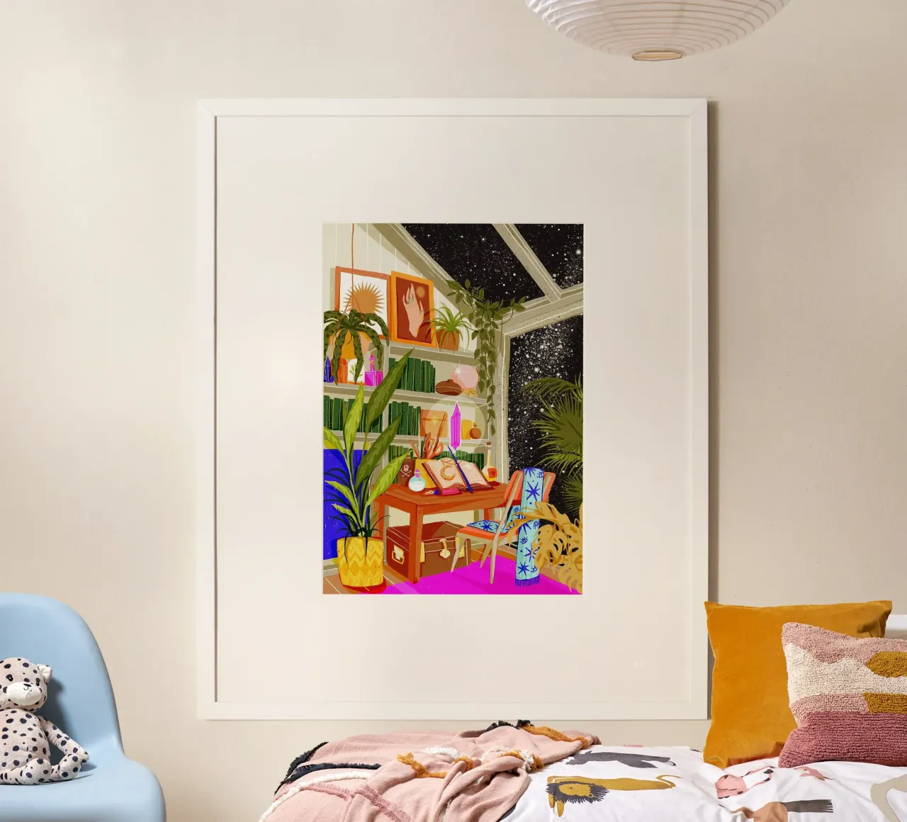 bookshelves poster by John C Labut