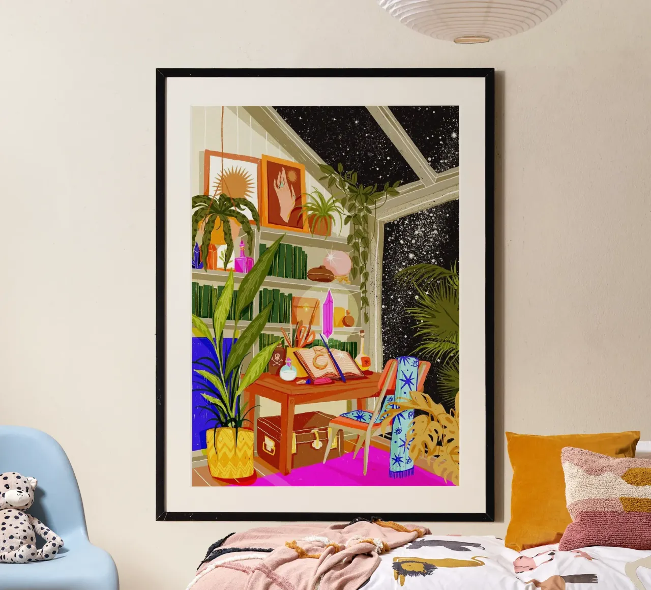 bookshelves poster by John C Labut