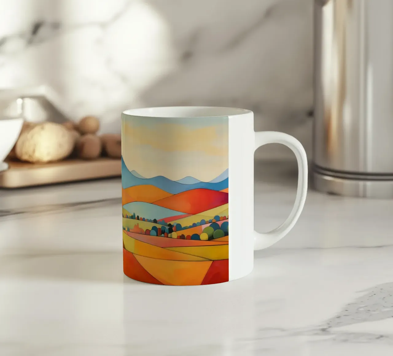 Paesaggio colorato tazza in ceramica da Imagine