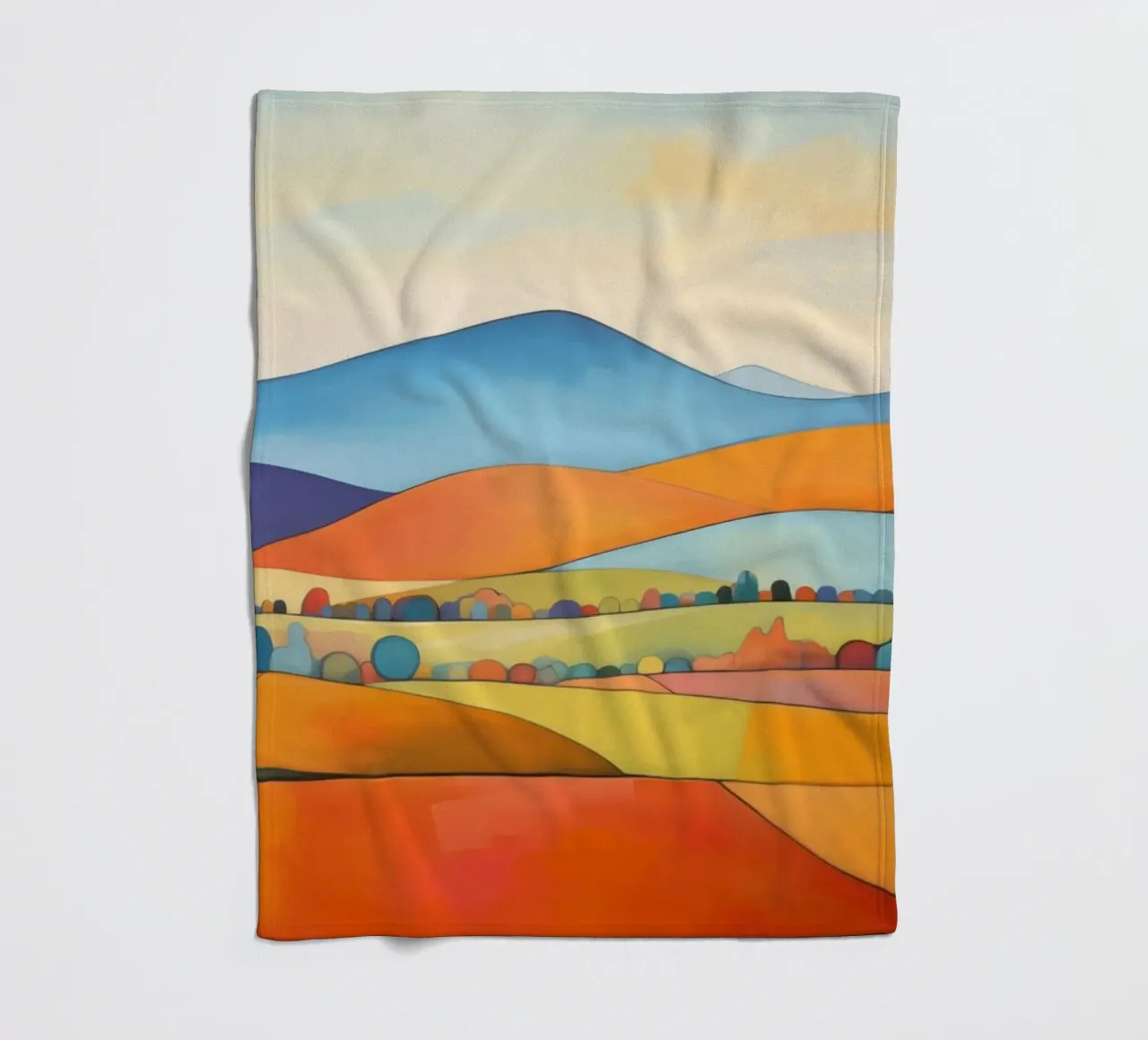 Paesaggio colorato coperta in pile da Imagine