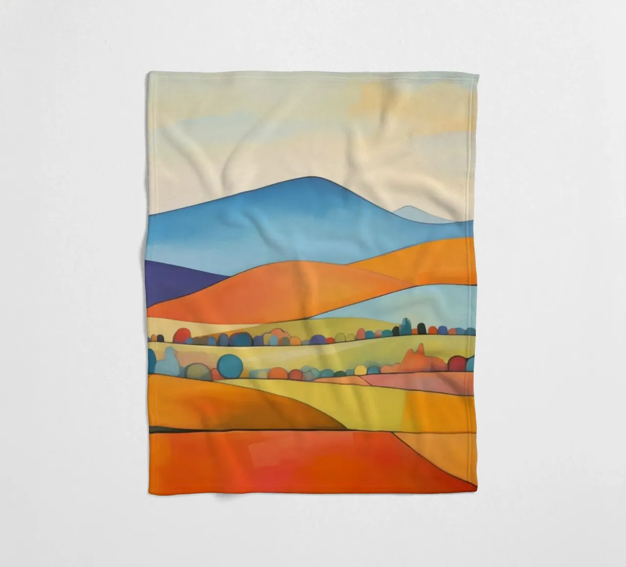 Paesaggio colorato coperta in pile da Imagine