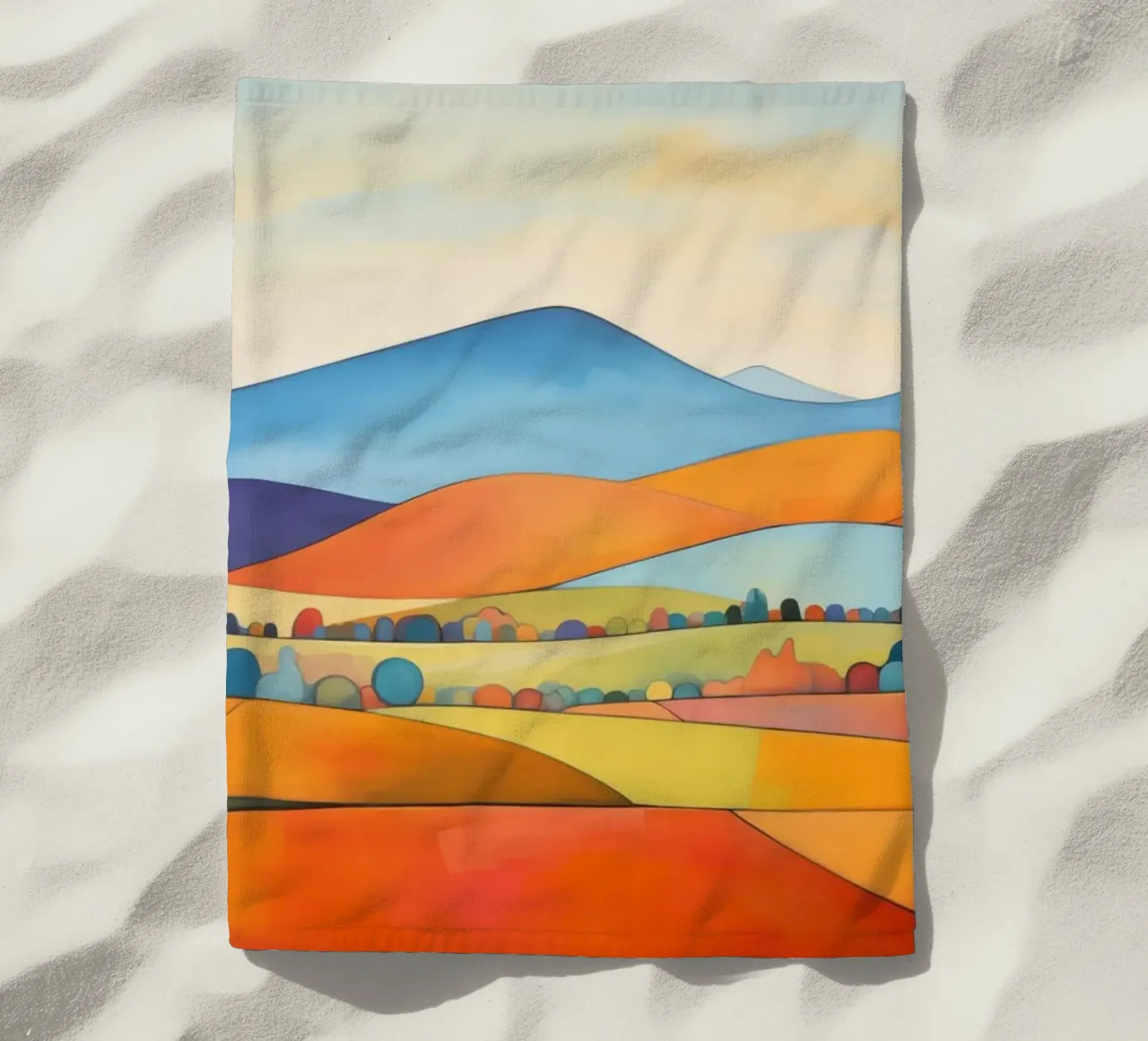 Paesaggio colorato telo mare da Imagine