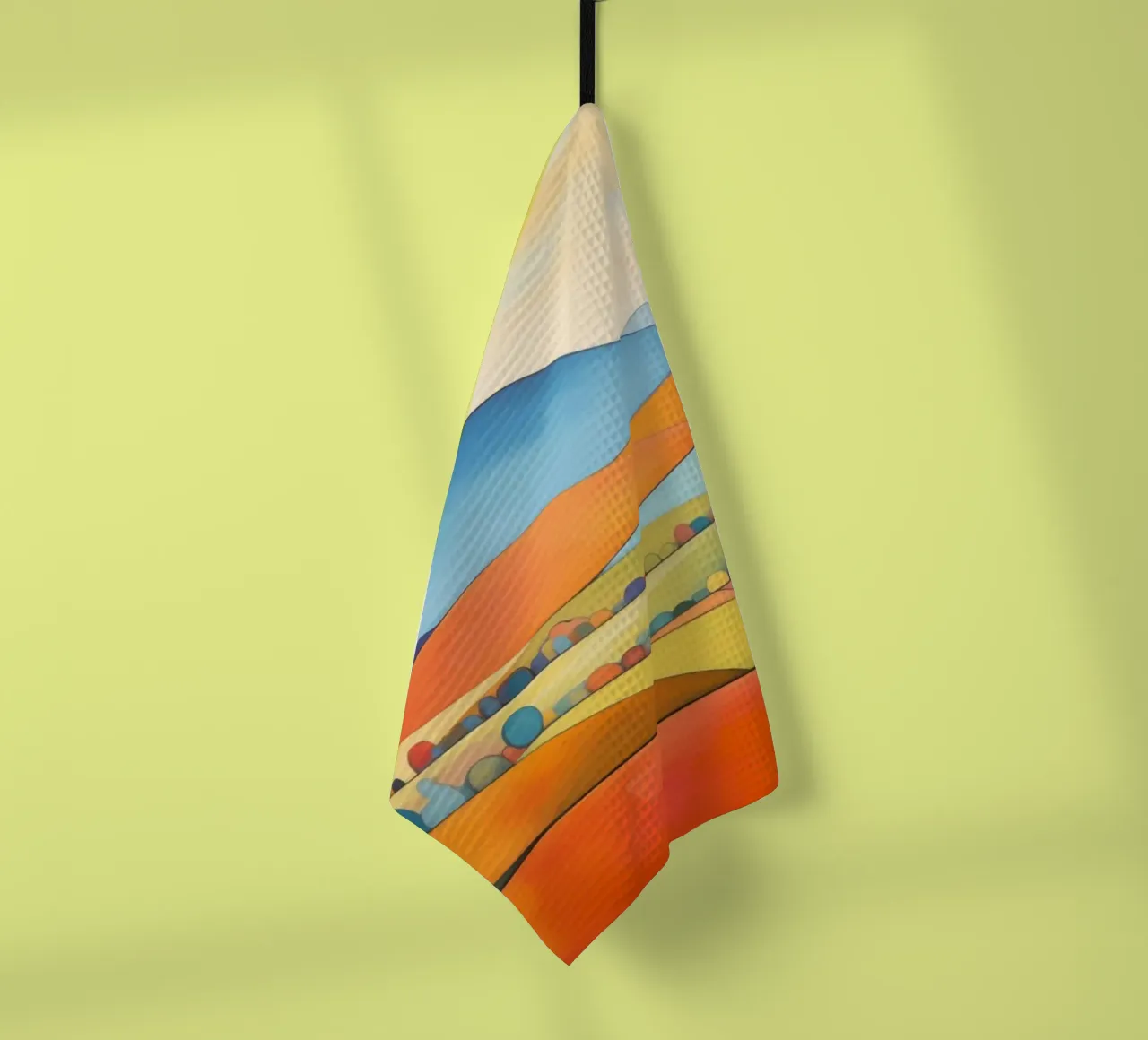 Paesaggio colorato canovaccio da cucina da Imagine