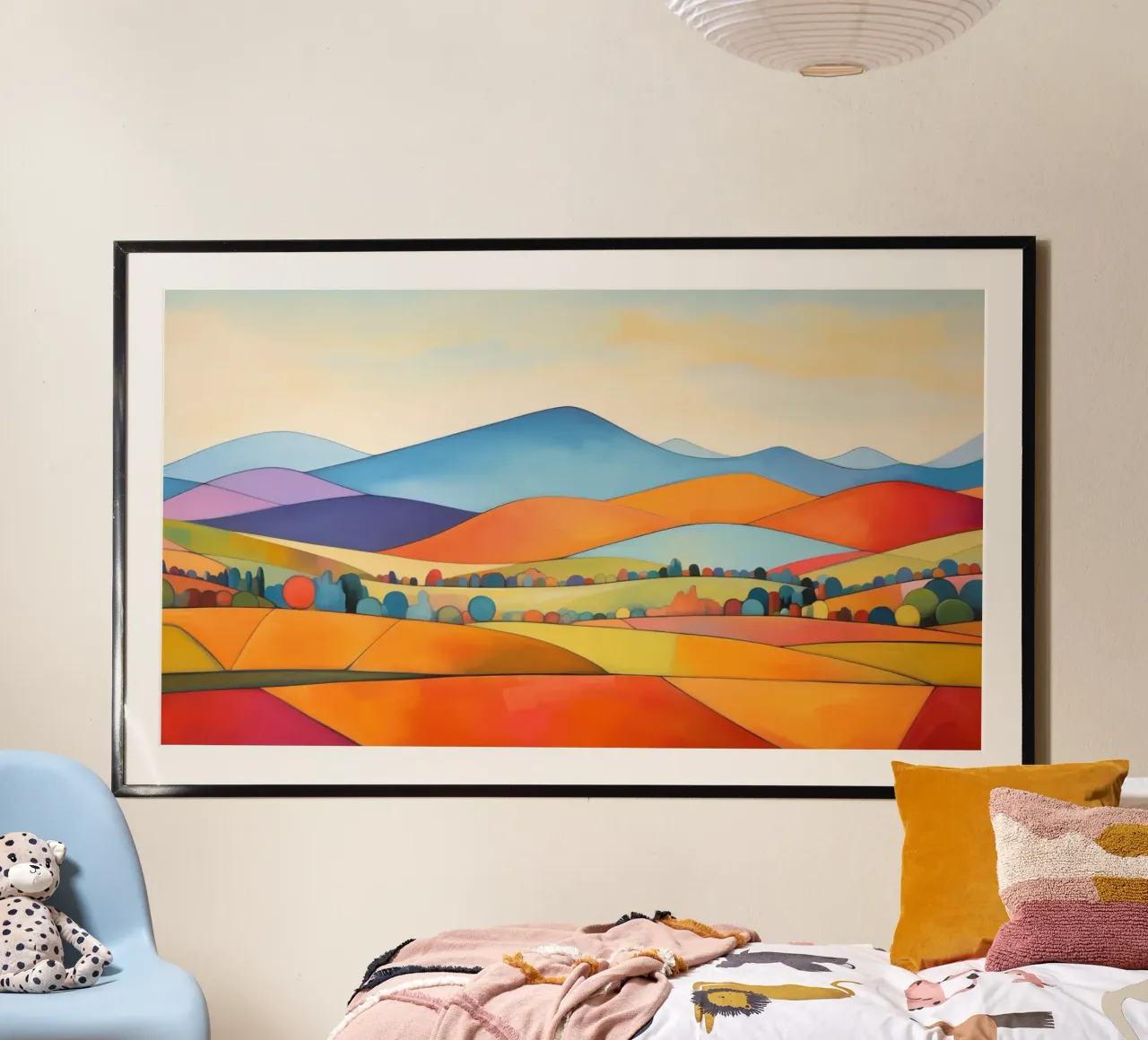 Paesaggio colorato carta hahnemühle da Imagine