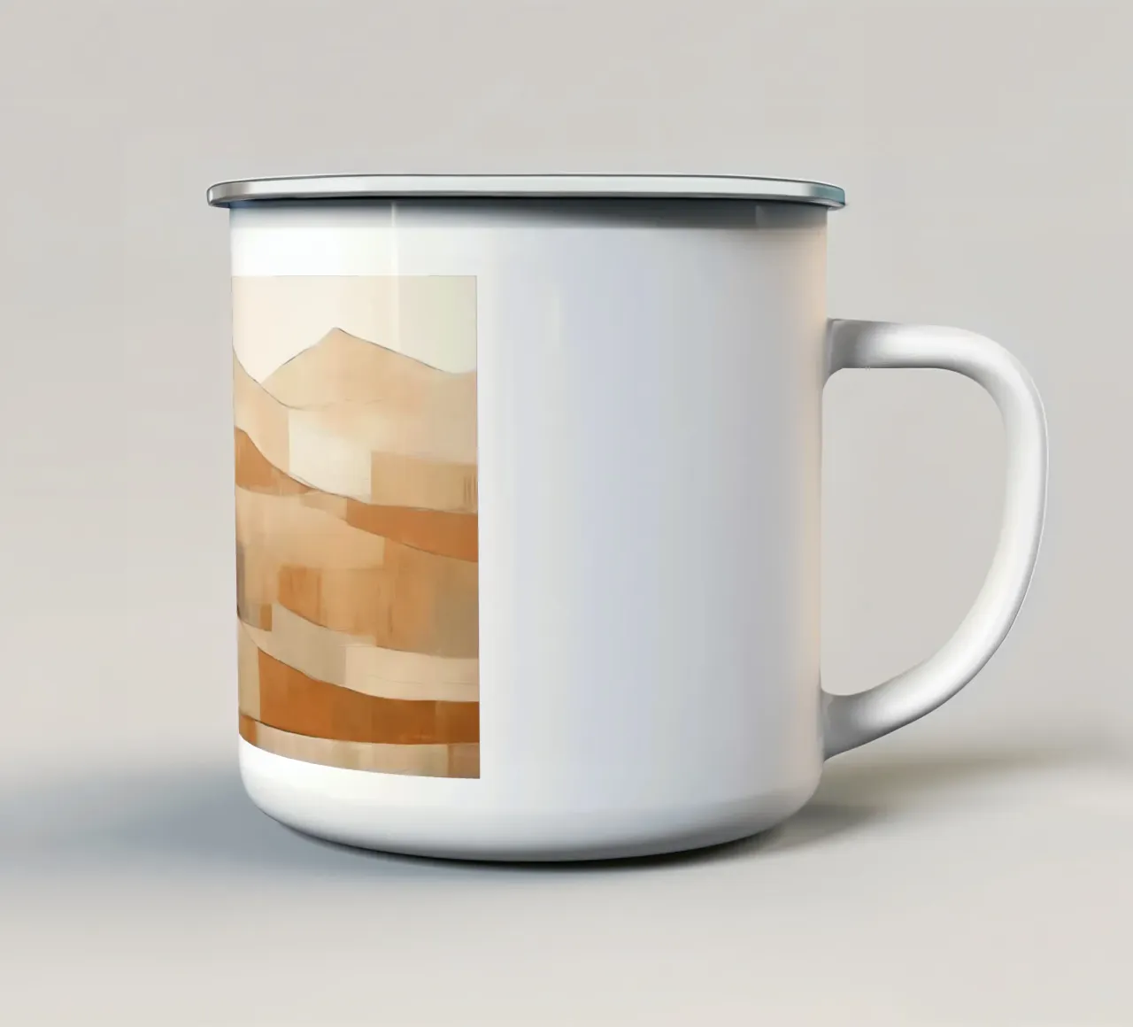 Colline in marrone tazza in smalto da Imagine