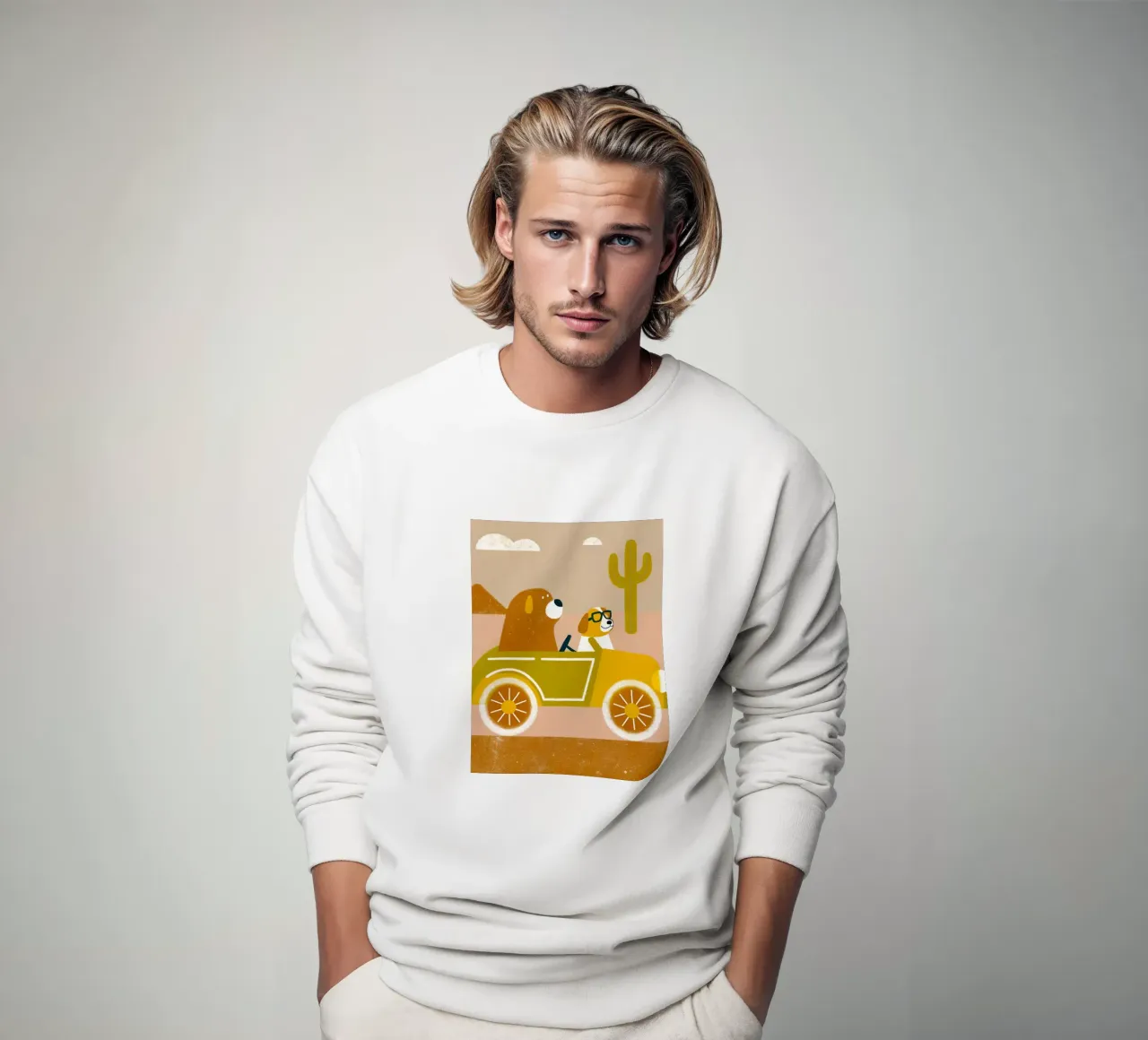 Auto con orso e cane felpa da THE LATEST SHOP