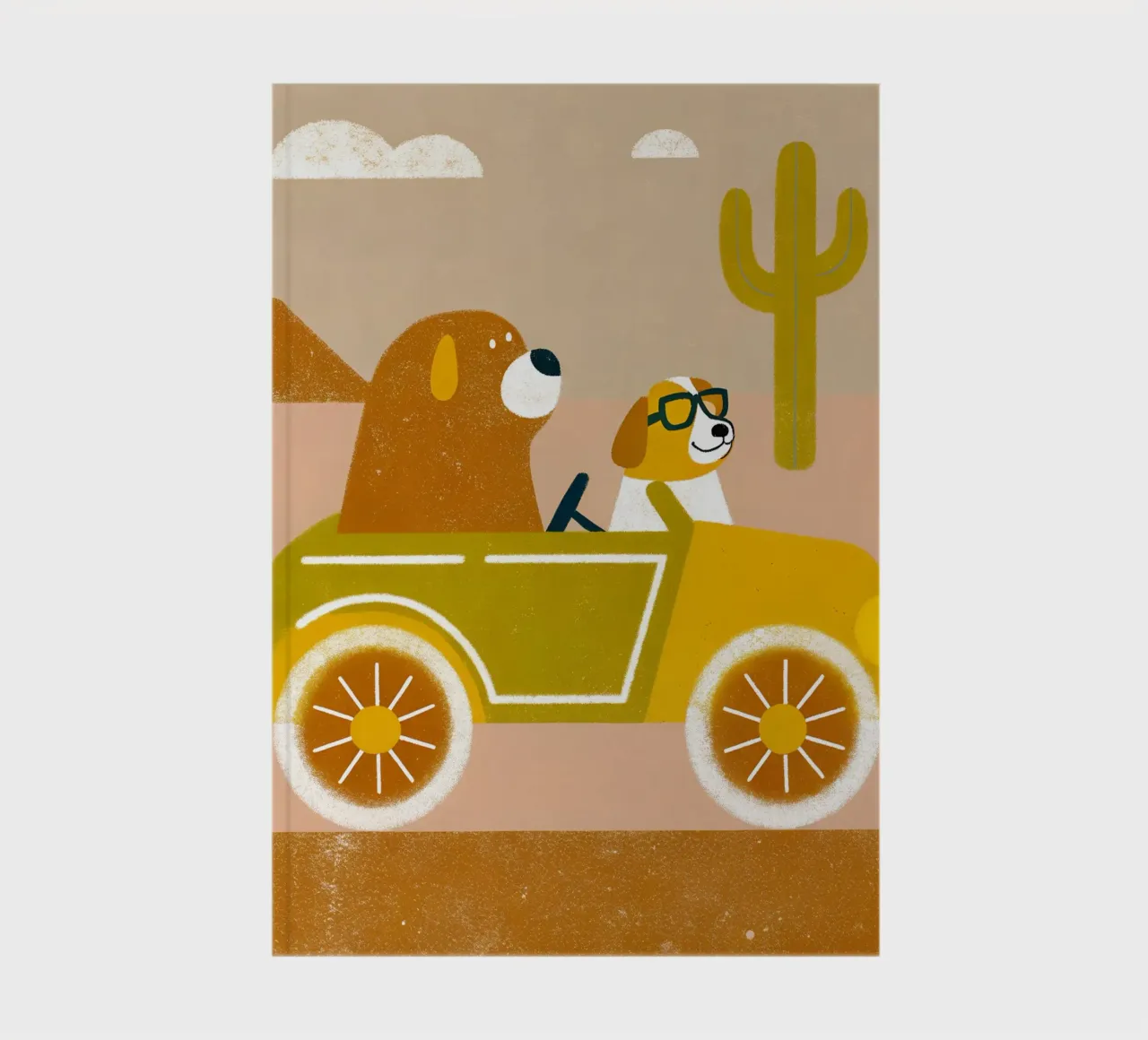 Auto con orso e cane diario da THE LATEST SHOP