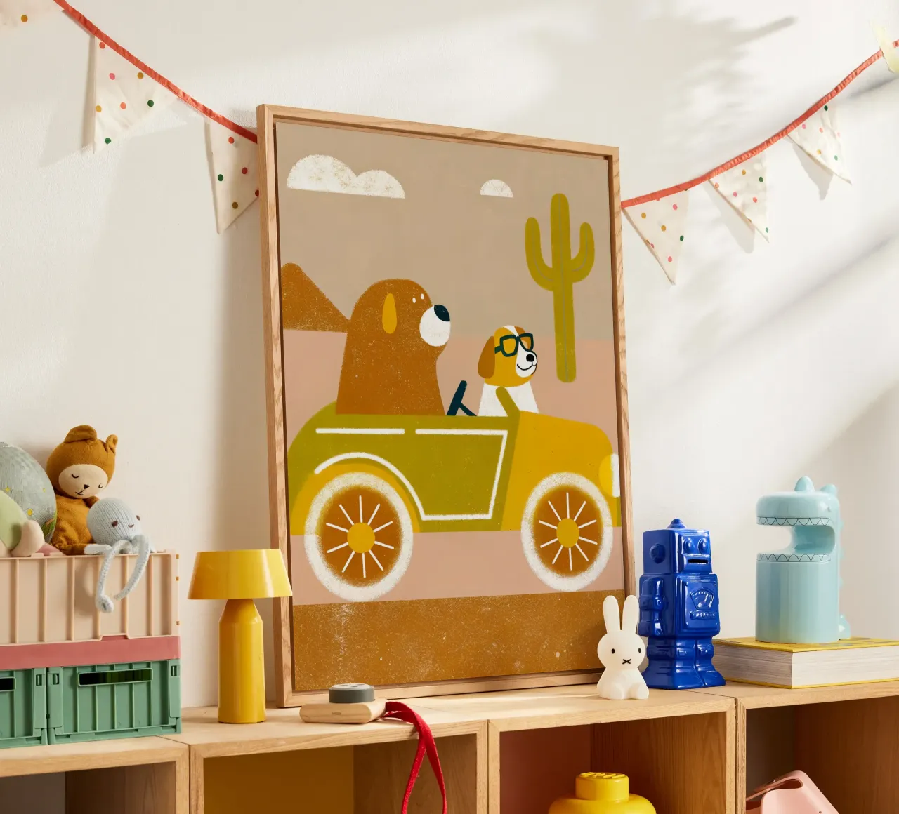 Auto con orso e cane plexiglass da THE LATEST SHOP