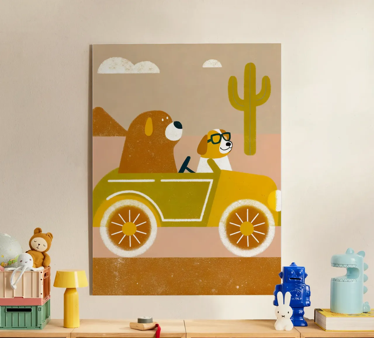 Auto con orso e cane plexiglass da THE LATEST SHOP
