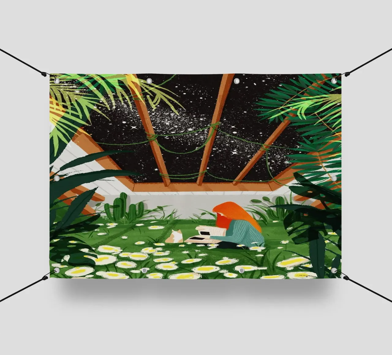 giardino interno telo in pvc da John C Labut