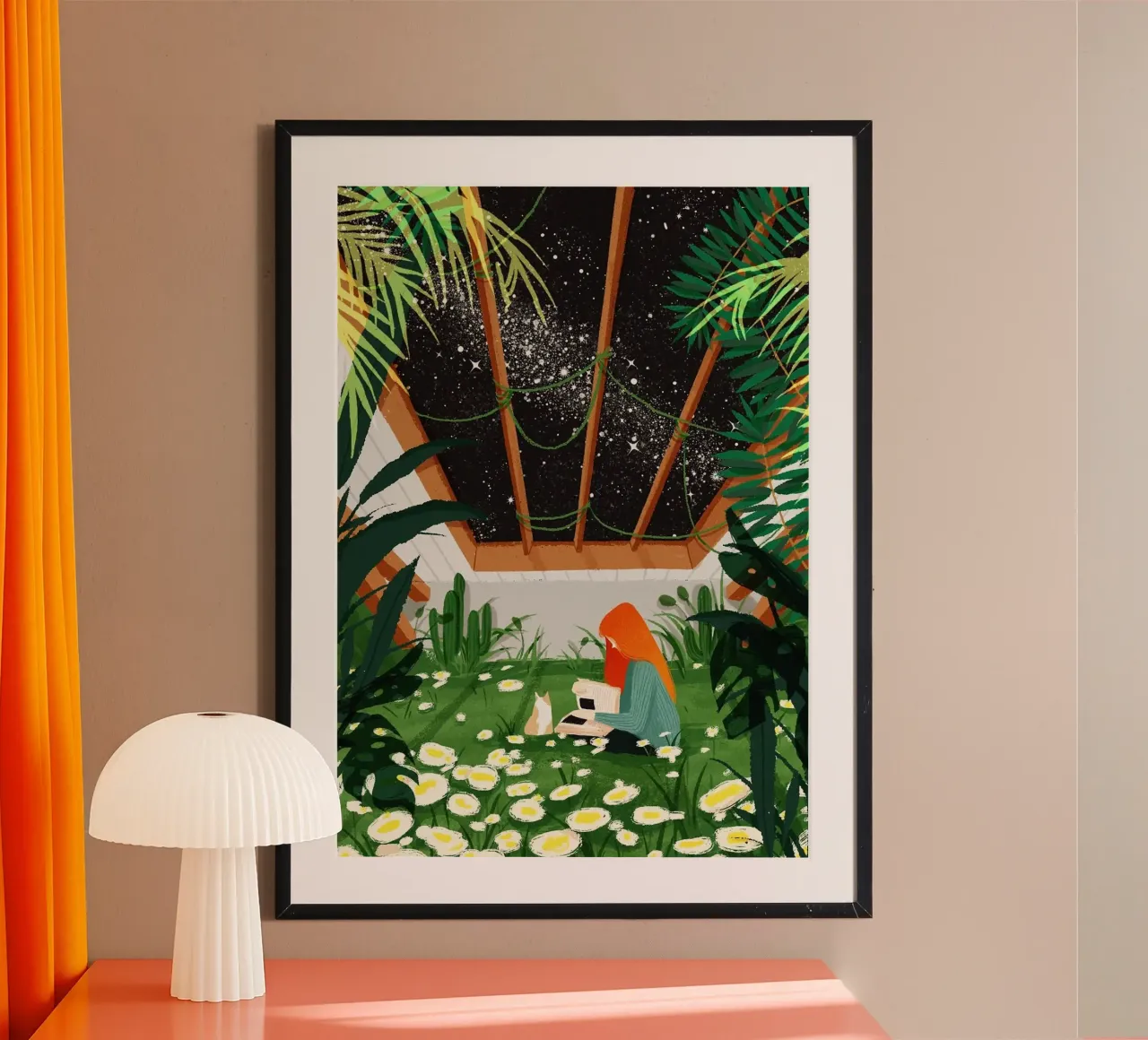 giardino interno carta hahnemühle da John C Labut