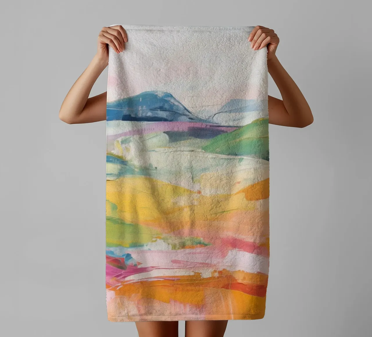 Paesaggio colorato asciugamano da bagno da Imagine