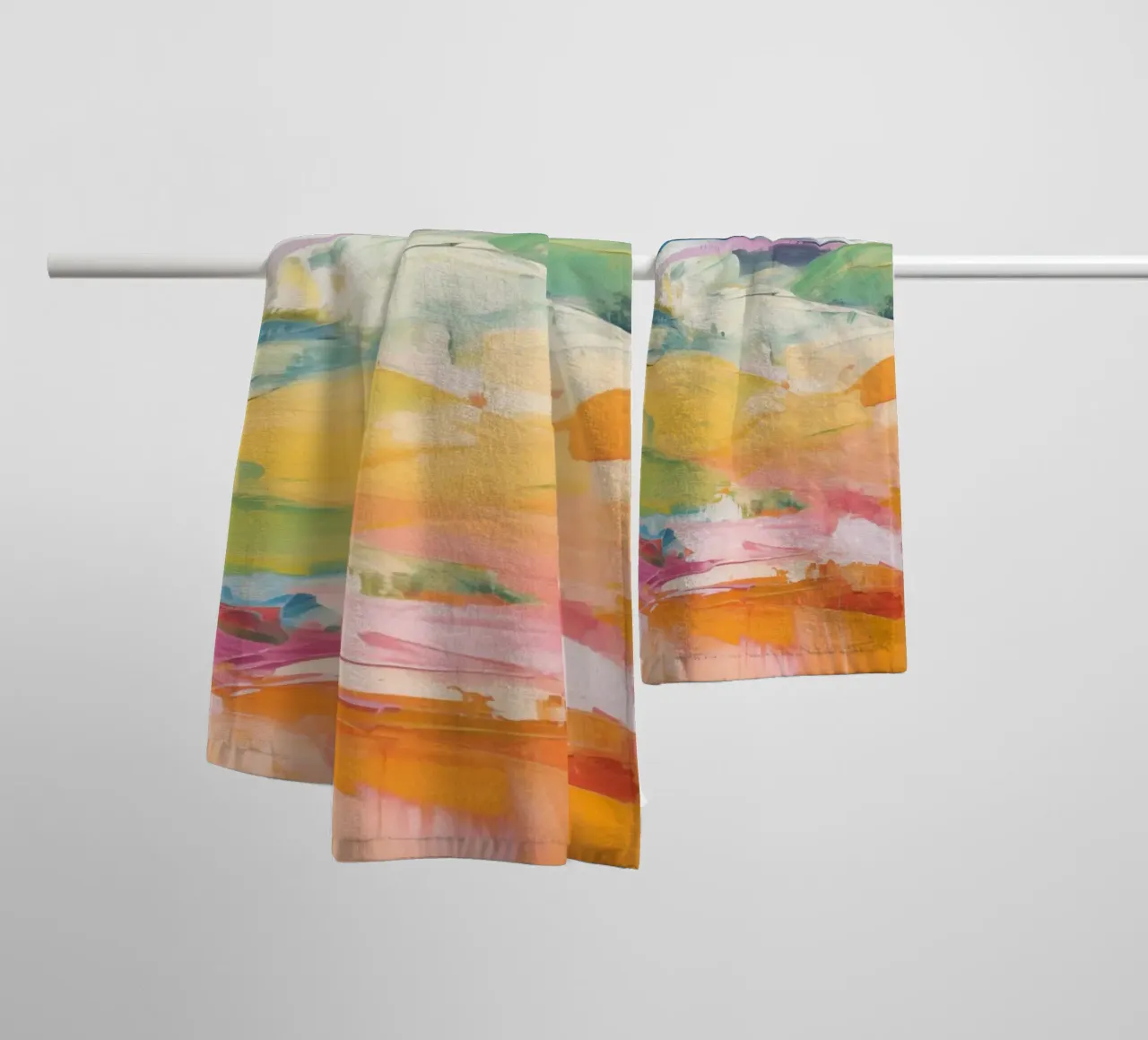 Paesaggio colorato asciugamano da bagno da Imagine