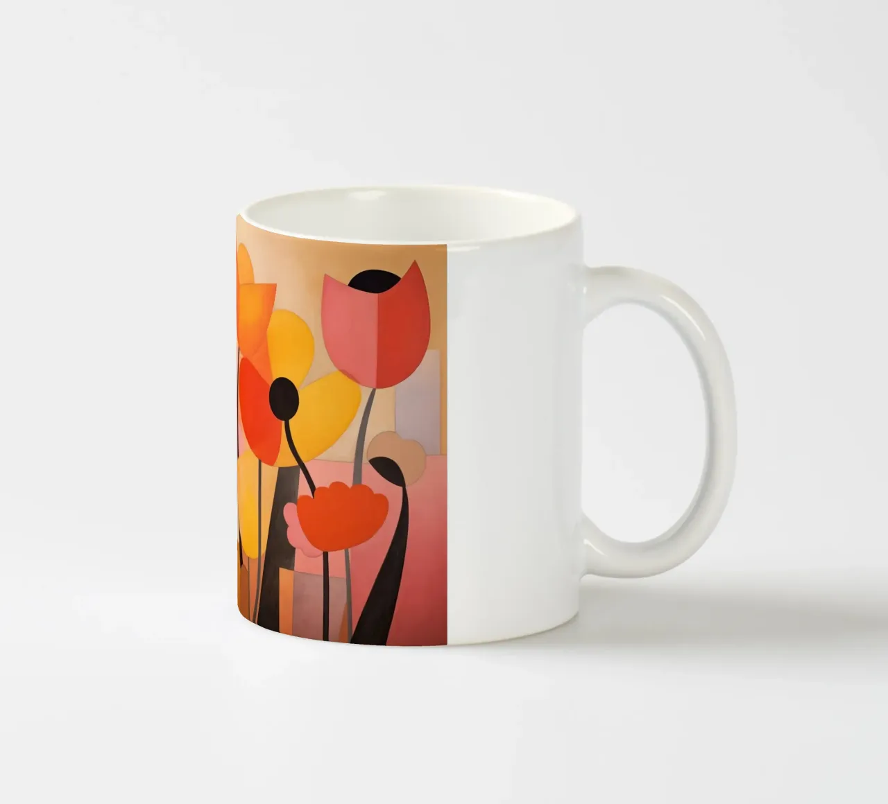 Fiori astratti tazza in ceramica da Imagine