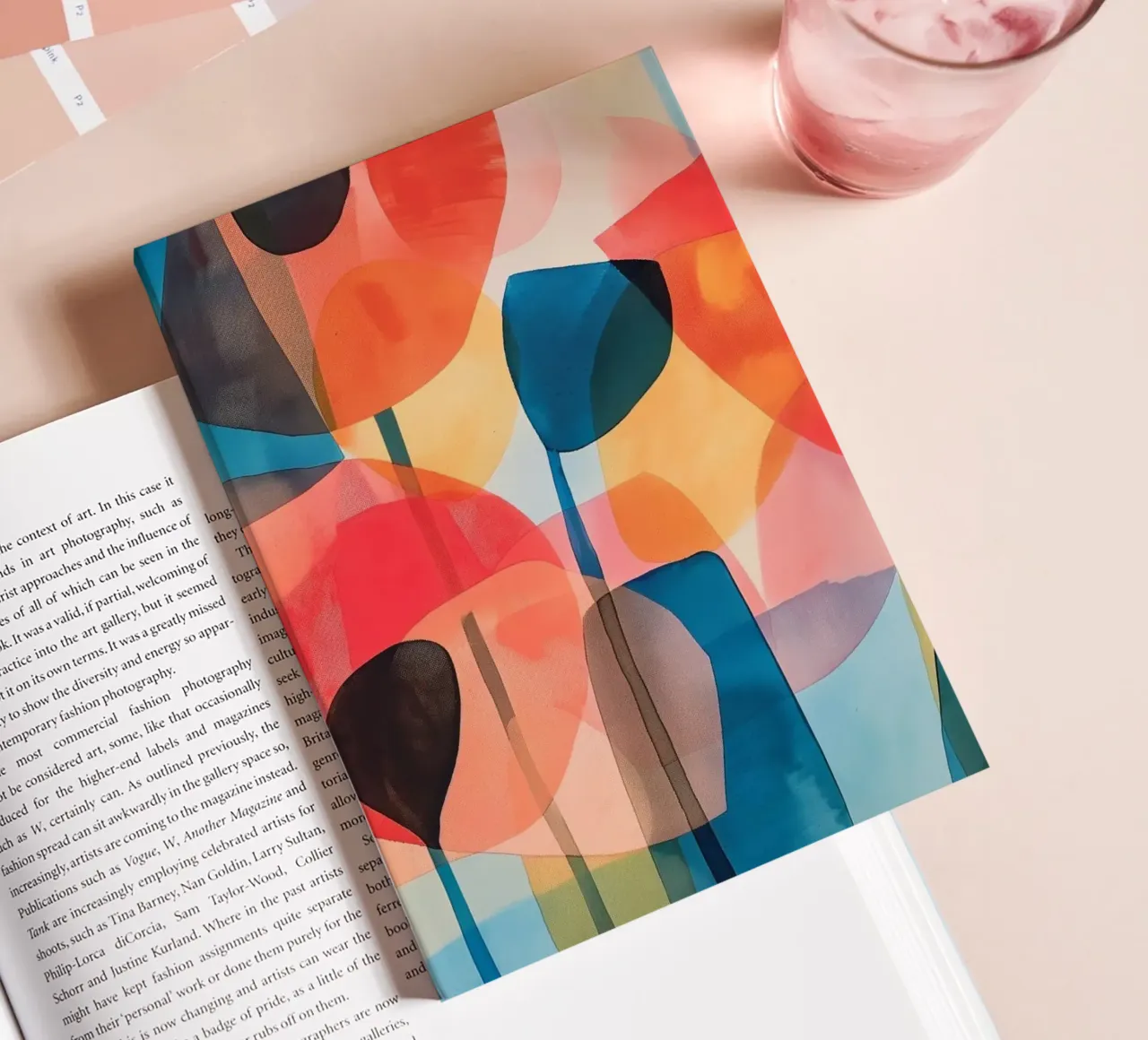 Abstract poppies notebook by Imagine