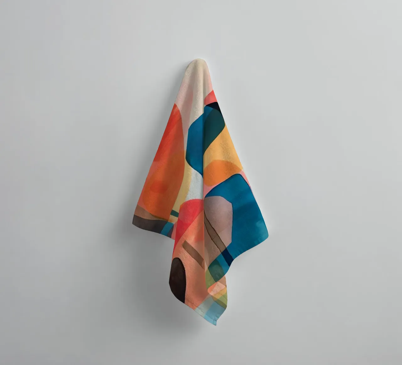 Abstract poppies towel by Imagine