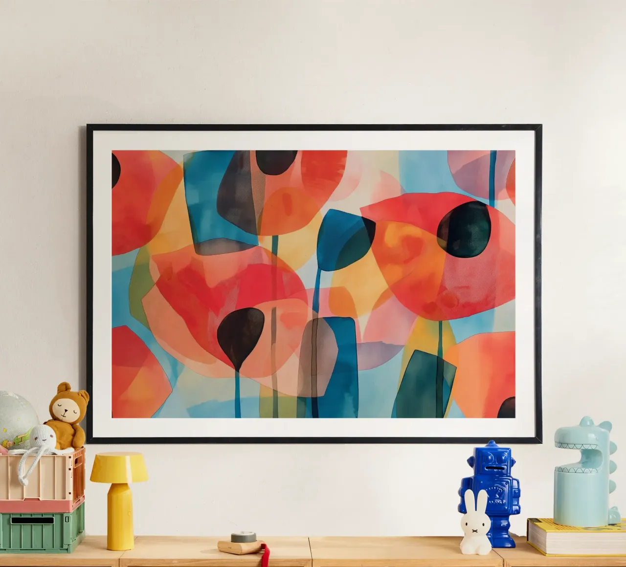 Abstract poppies hahnemühle by Imagine