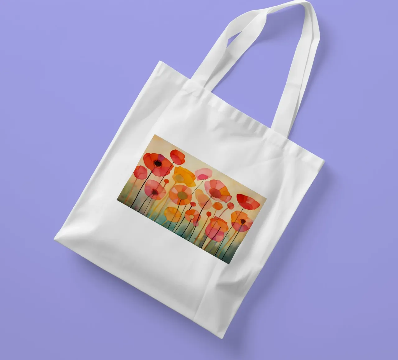 Klaprozen abstract tote bag by Imagine