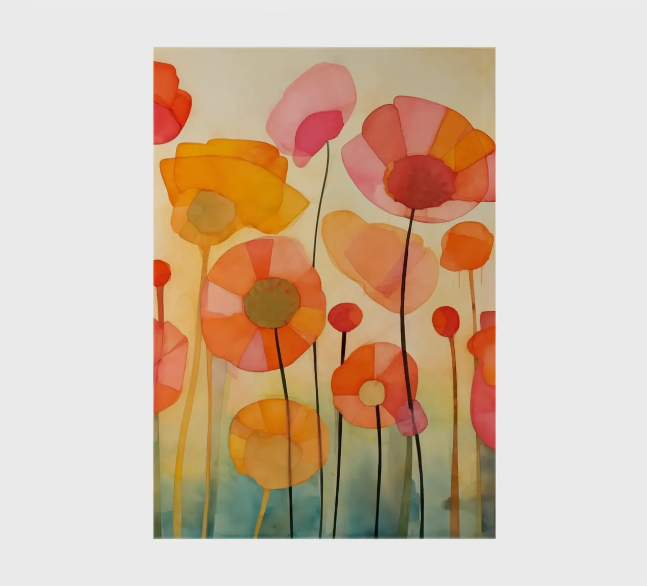 Klaprozen abstract notebook by Imagine