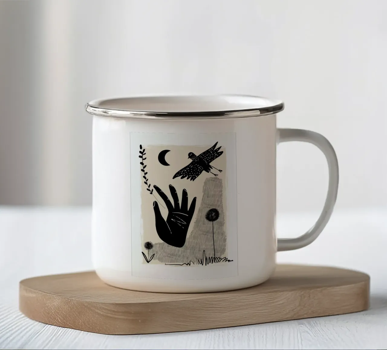 At Night tazza in smalto da Graphite