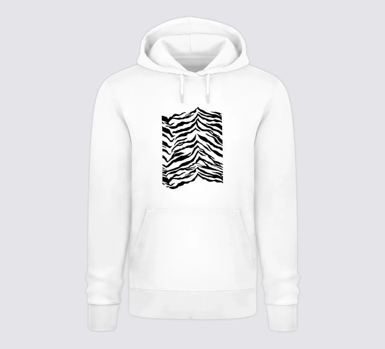 Tiger Print Blush Peach sudadera con capucha de SilverPegasus