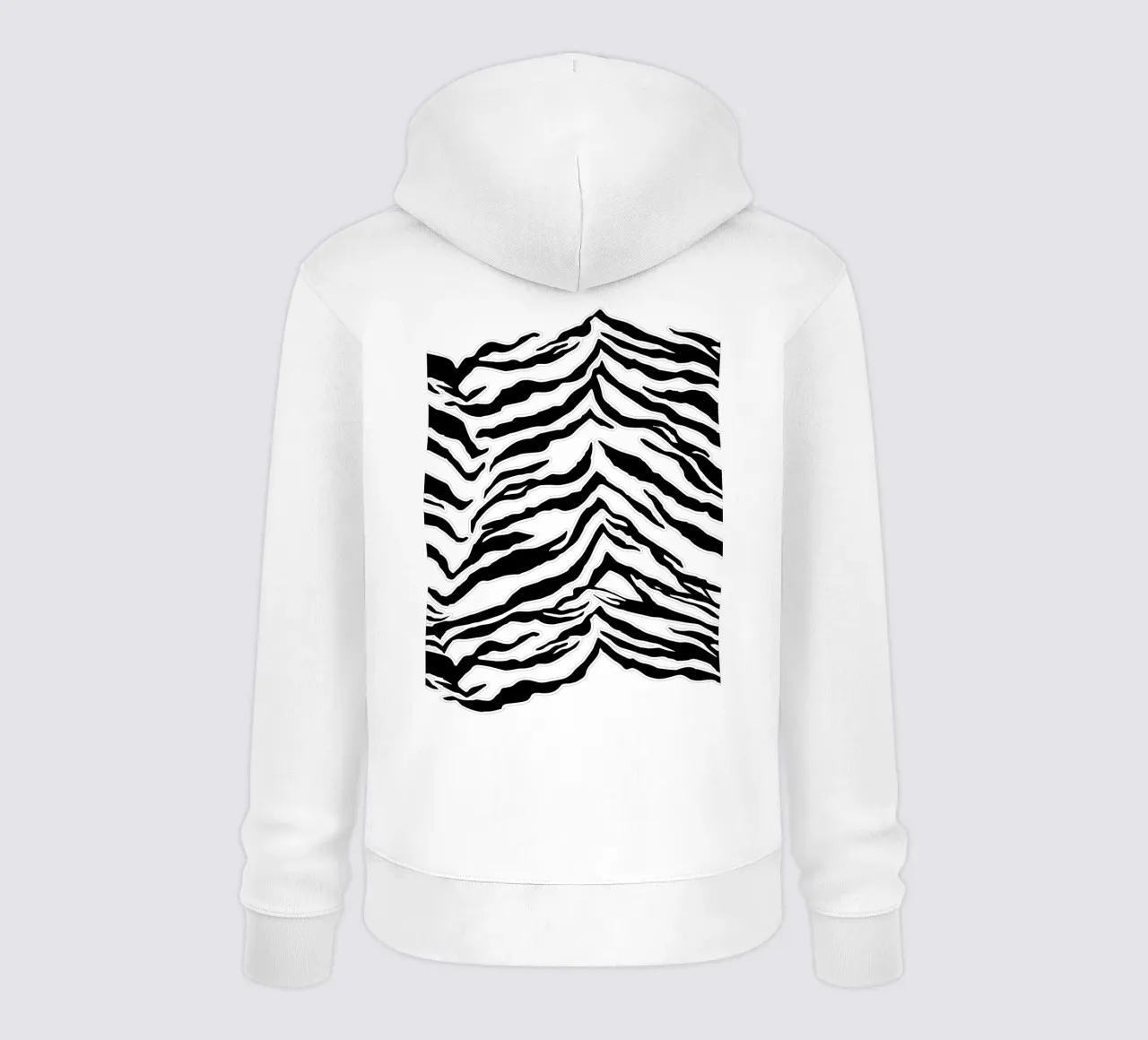 Tiger Print Blush Peach sudadera con capucha de SilverPegasus